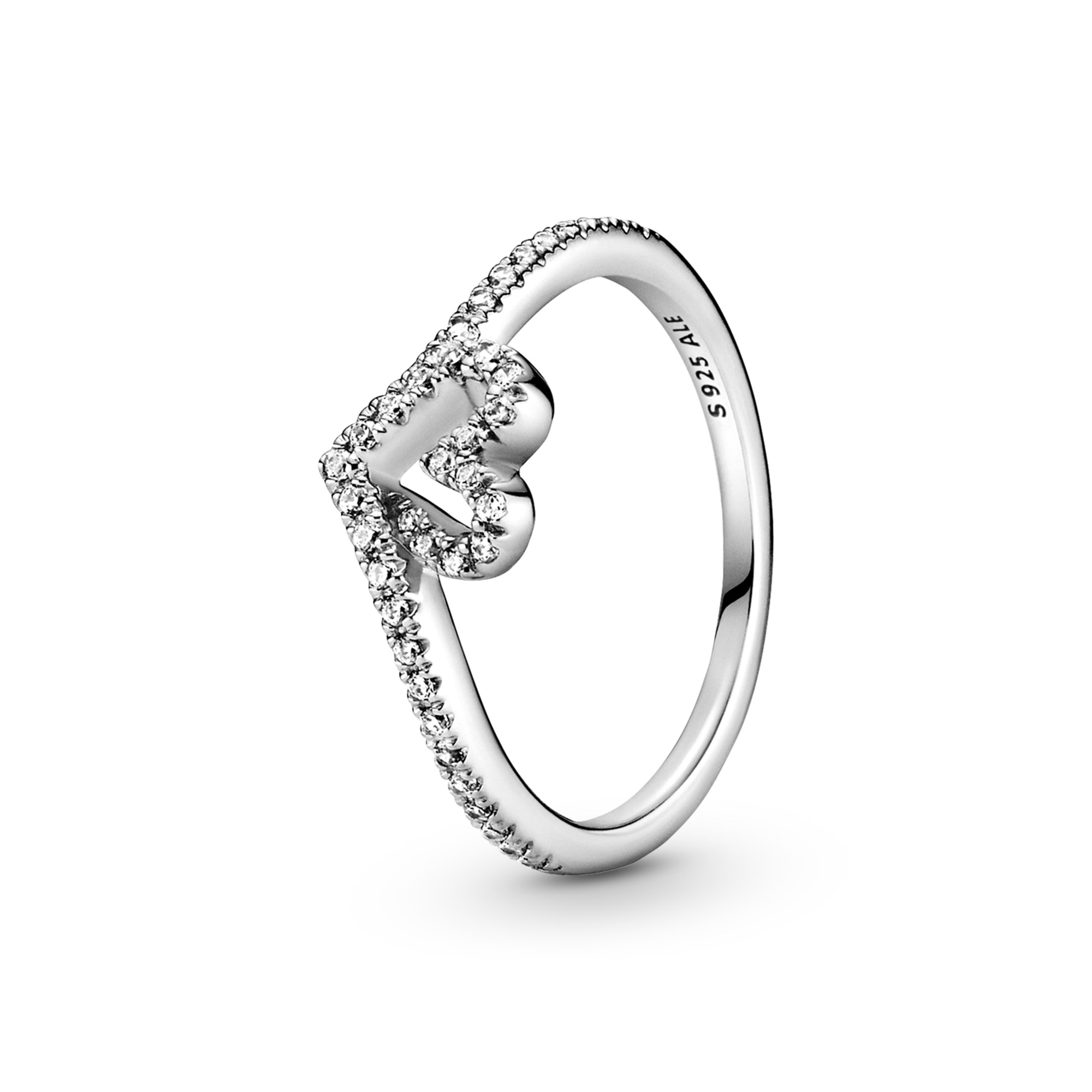 Pandora Ring - Herz Silber Ring mit Zirkonia.