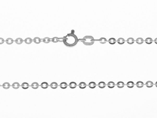 Silberkette Rundankerkette 2,6 x 2,6 mm 37 cm mit mittlerem Anker und Karabinerverschluss von Juwelier Harnisch. Elegantes Schmuckstück für jeden Anlass.