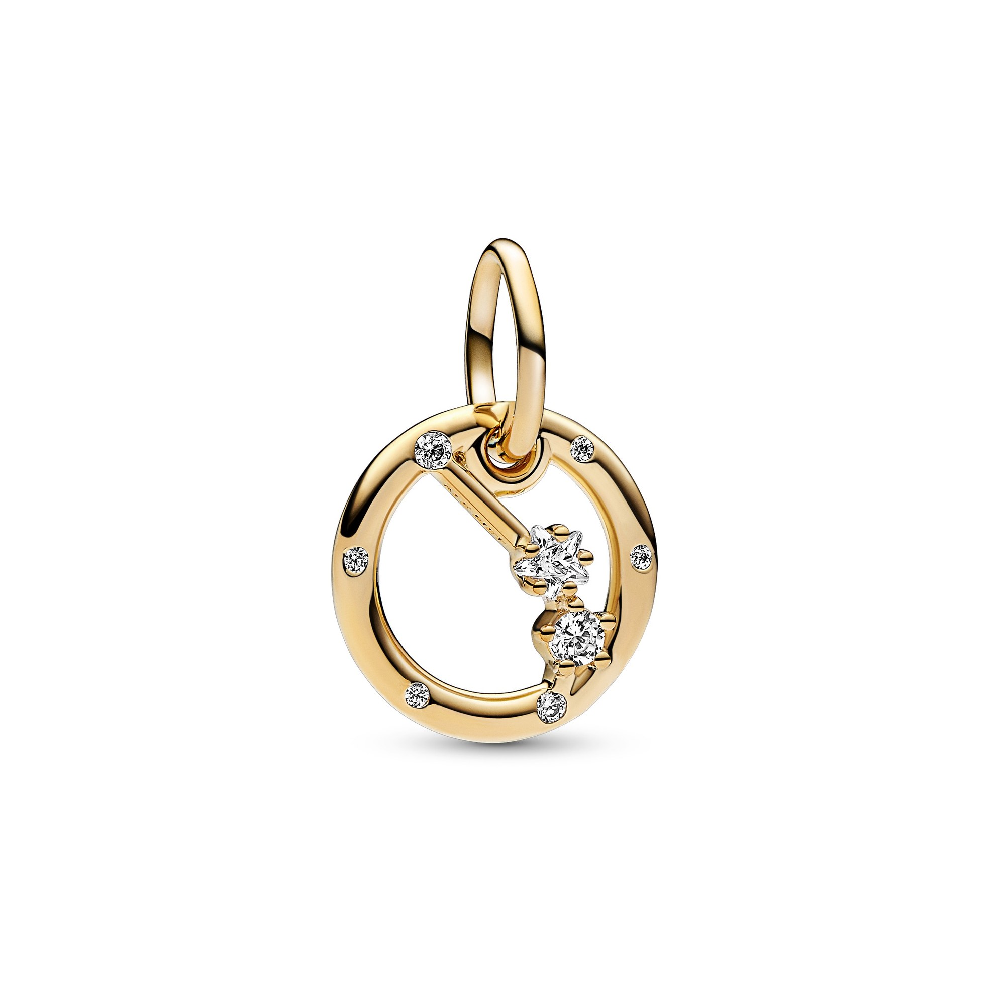Pandora Sternzeichen Widder Charm-Anhänger - Gelbgold Vergoldung - Zirkonia