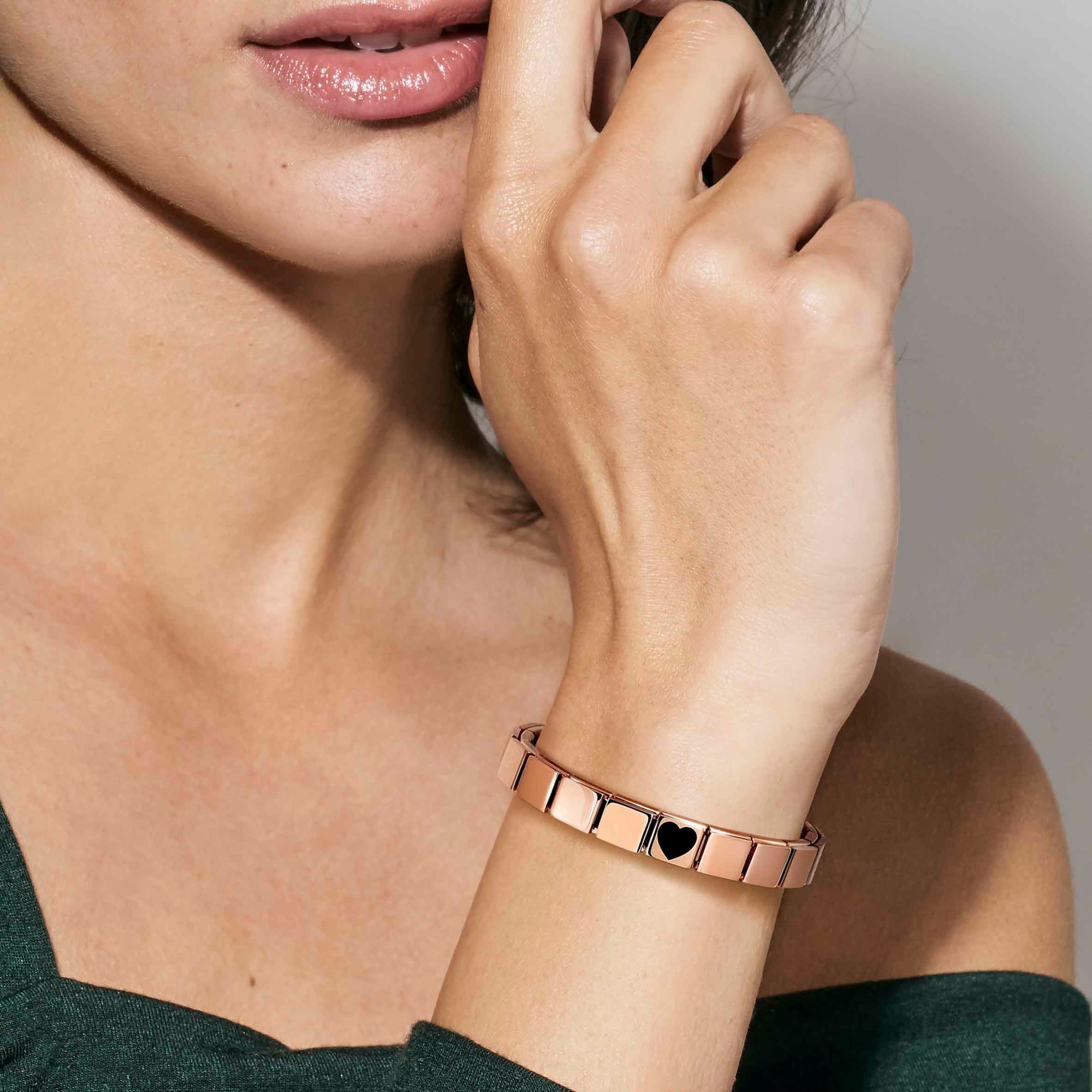 Nomination Classic GLAM Link Edelstahl Roségold - Pyramide – Ansicht 2