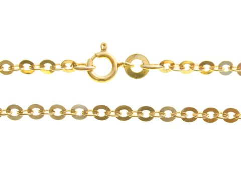 Ankerkette stark Goldkette Gold 333 mit einer Länge von 41,5 cm und einer Stärke von 3 mm, vom Hersteller Juwelier Harnisch. Hochwertige Ausführung in Gold 333.