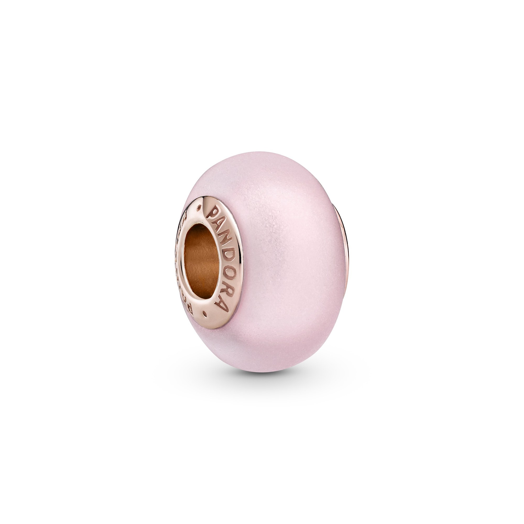 Pandora Rosé Mattrosa Muranoglas-Anhänger