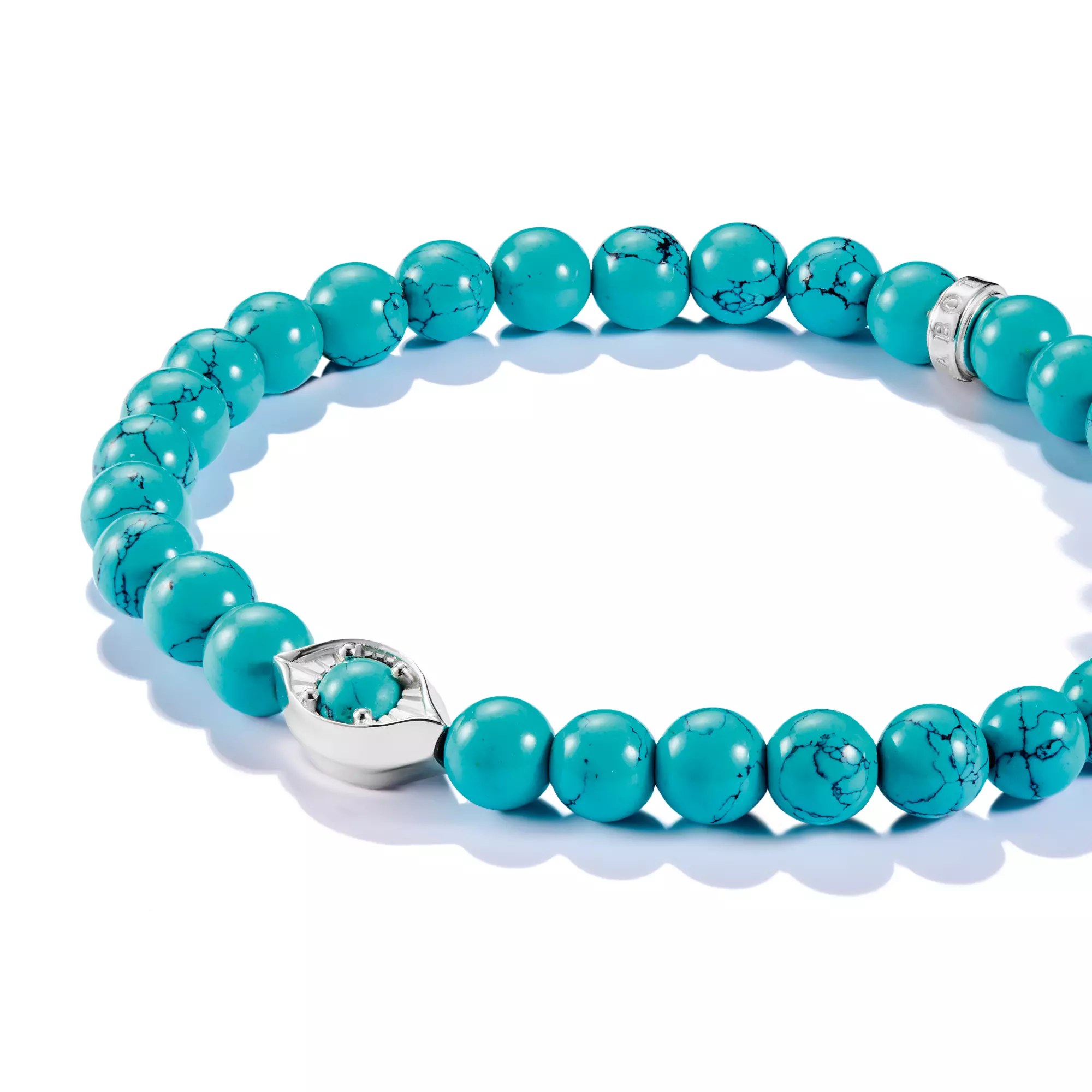 Thomas Sabo ELYNDRA Armband - 17 cm - Sterling Silber recy. & imit. Türkis – Ansicht 2