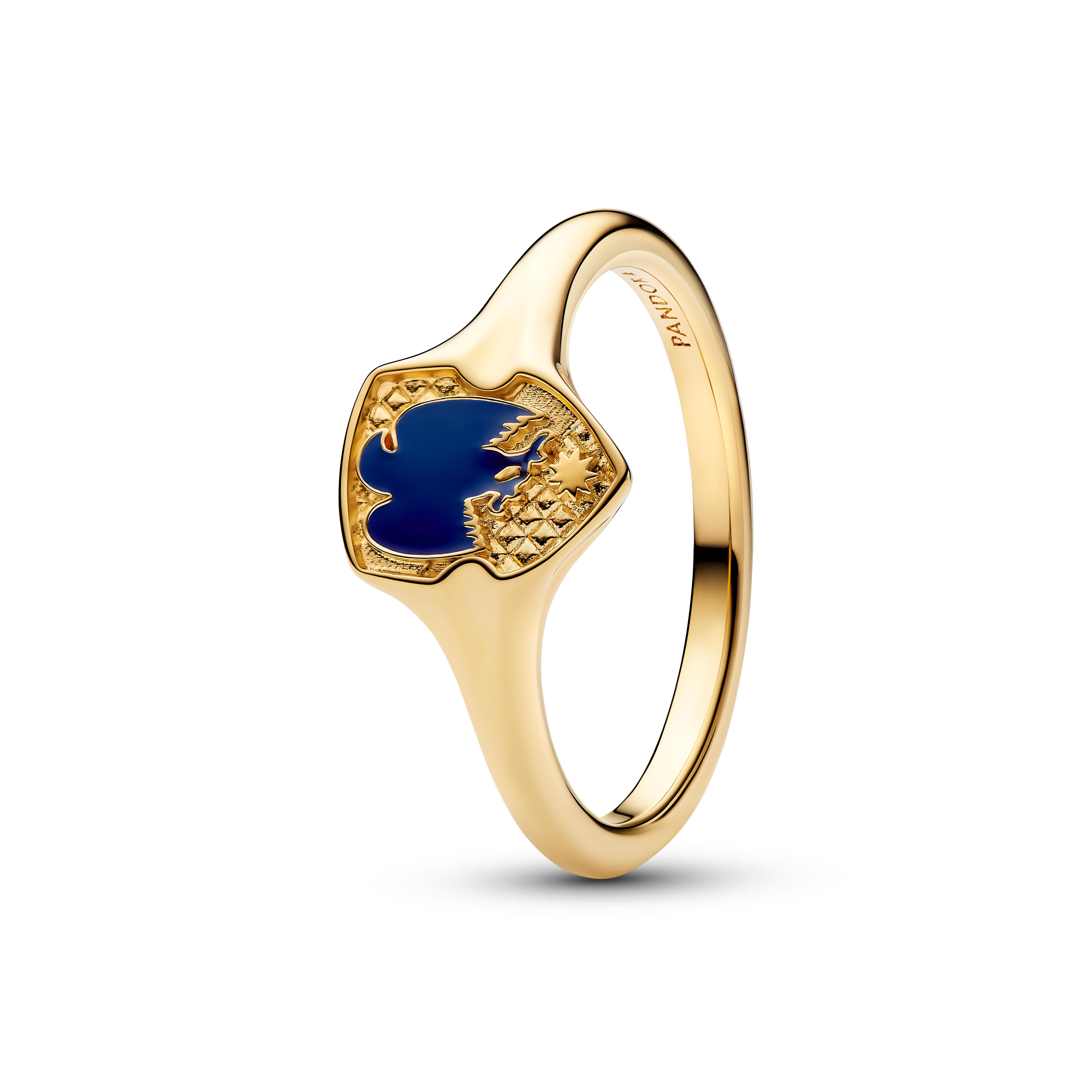 Pandora Harry Potter - Siegelring Ravenclaw - Gelbgold Vergoldung - Gr. 64 - 165047C01-64