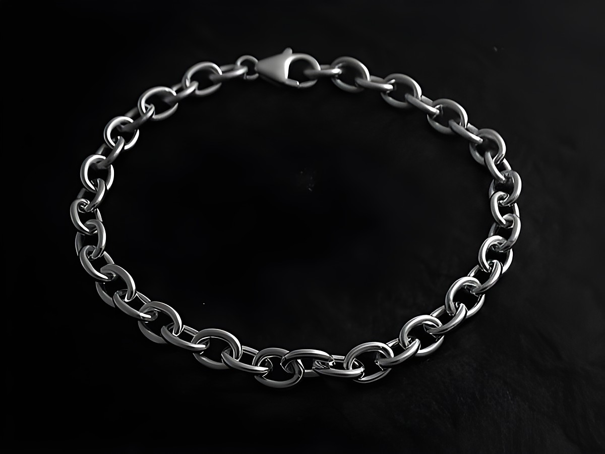 Silberarmband fein 21 cm Anker, Hersteller Juwelier Harnisch für Männer, elegant und zeitlos, perfektes Accessoire für jeden Anlass.