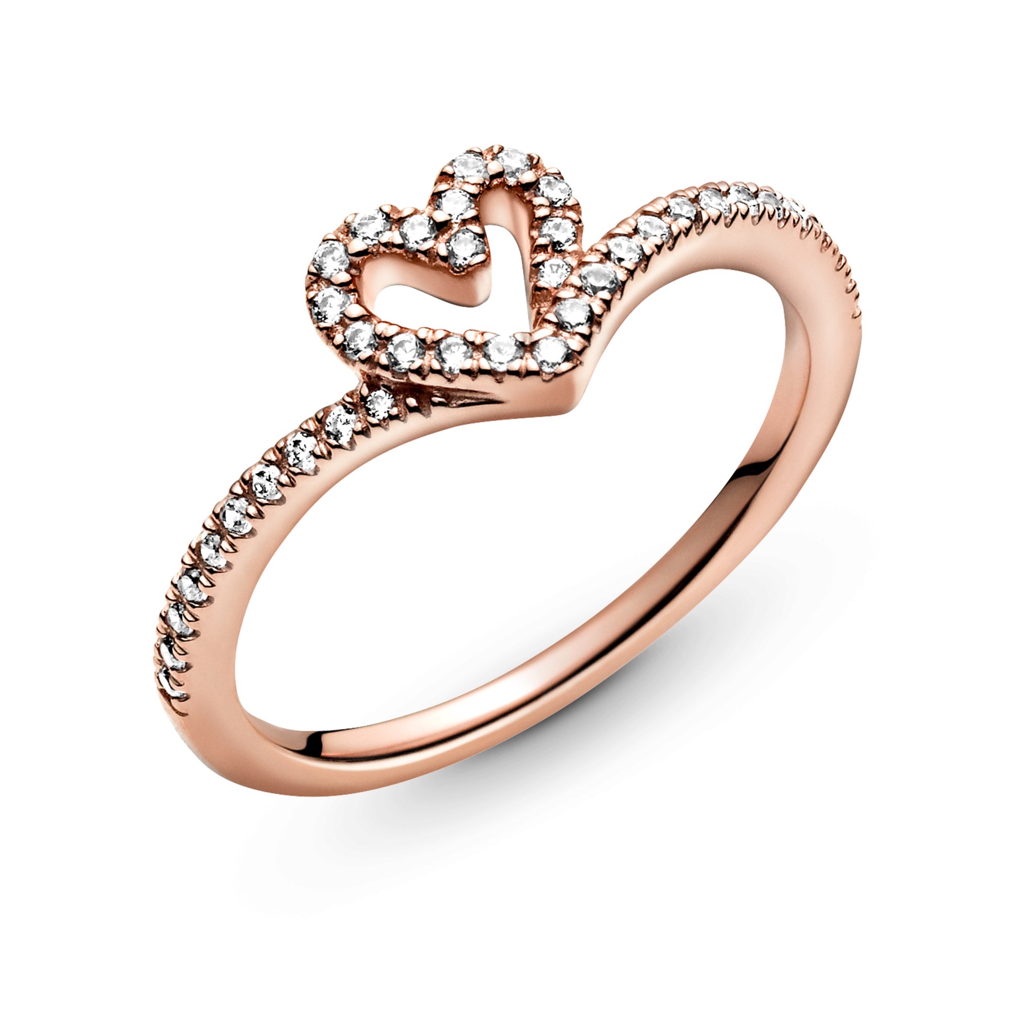 Pandora Rosé Ring - Herz Rosé Ring mit Zirkonia – Ansicht 3