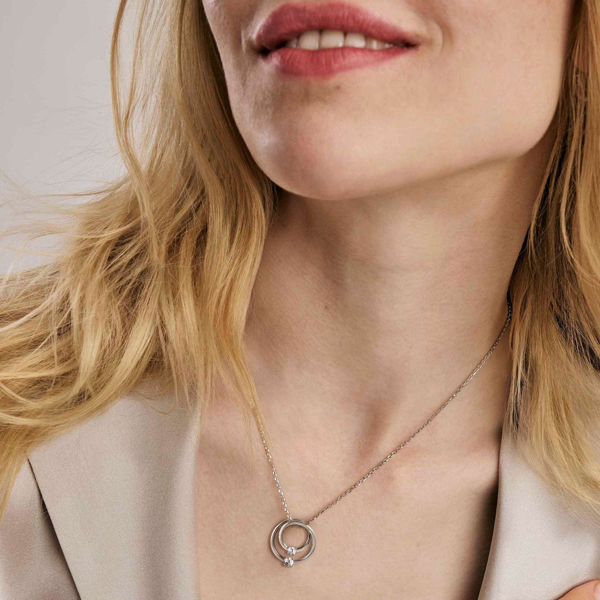 Nomination Sterling Silber - Kreis - vergoldet Collier - Cosmiclove 40-44 cm – Ansicht 3