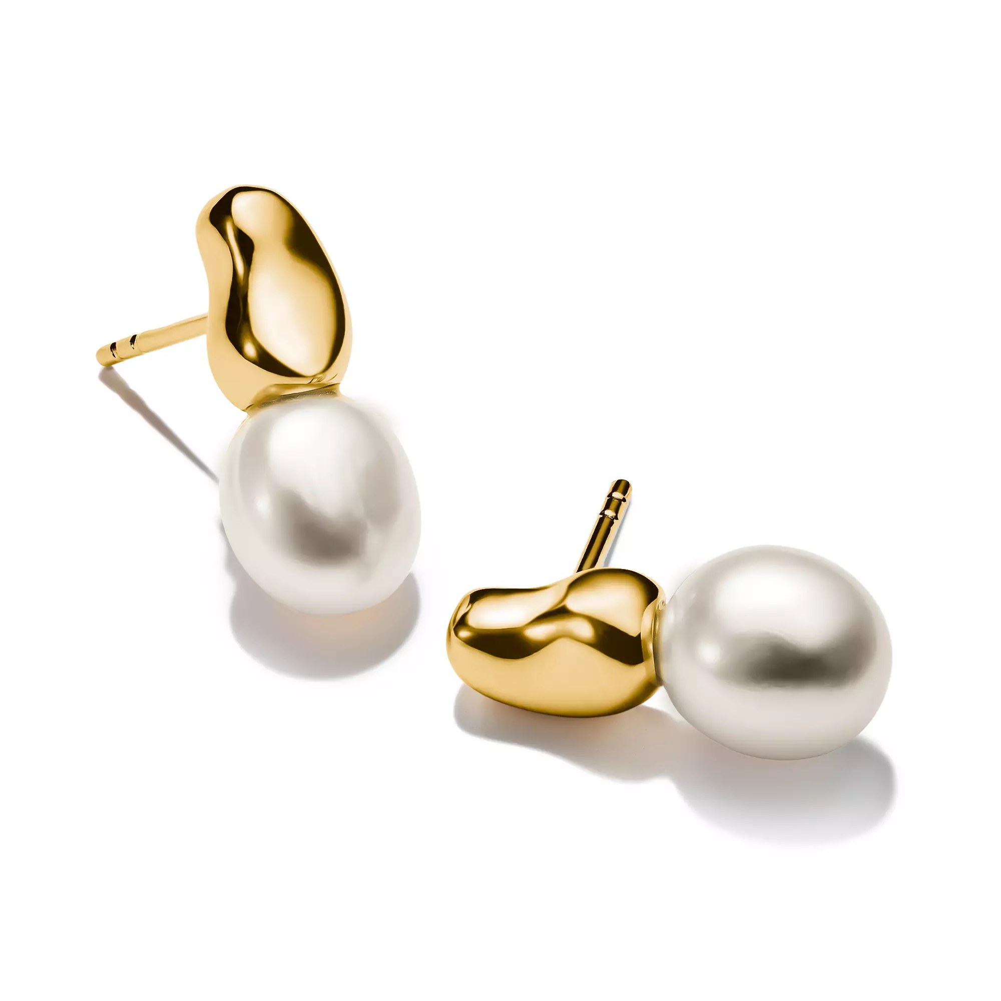 Thomas Sabo Ohrstecker - Zuchtperle - Bold Elegance - Silber vergoldet – Ansicht 3