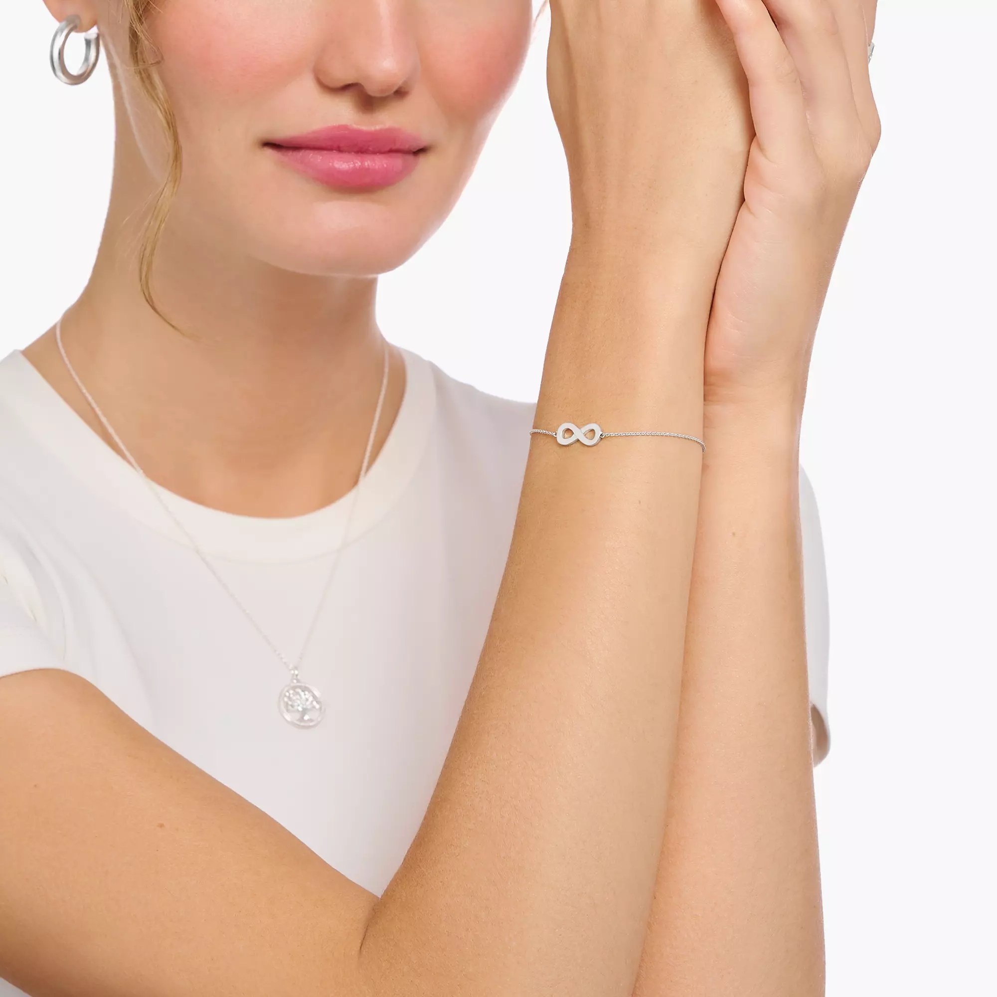 Thomas Sabo Essentials Armband - Infinity - Unendlichkeit - Silber - 16 bis 19 cm – Ansicht 2