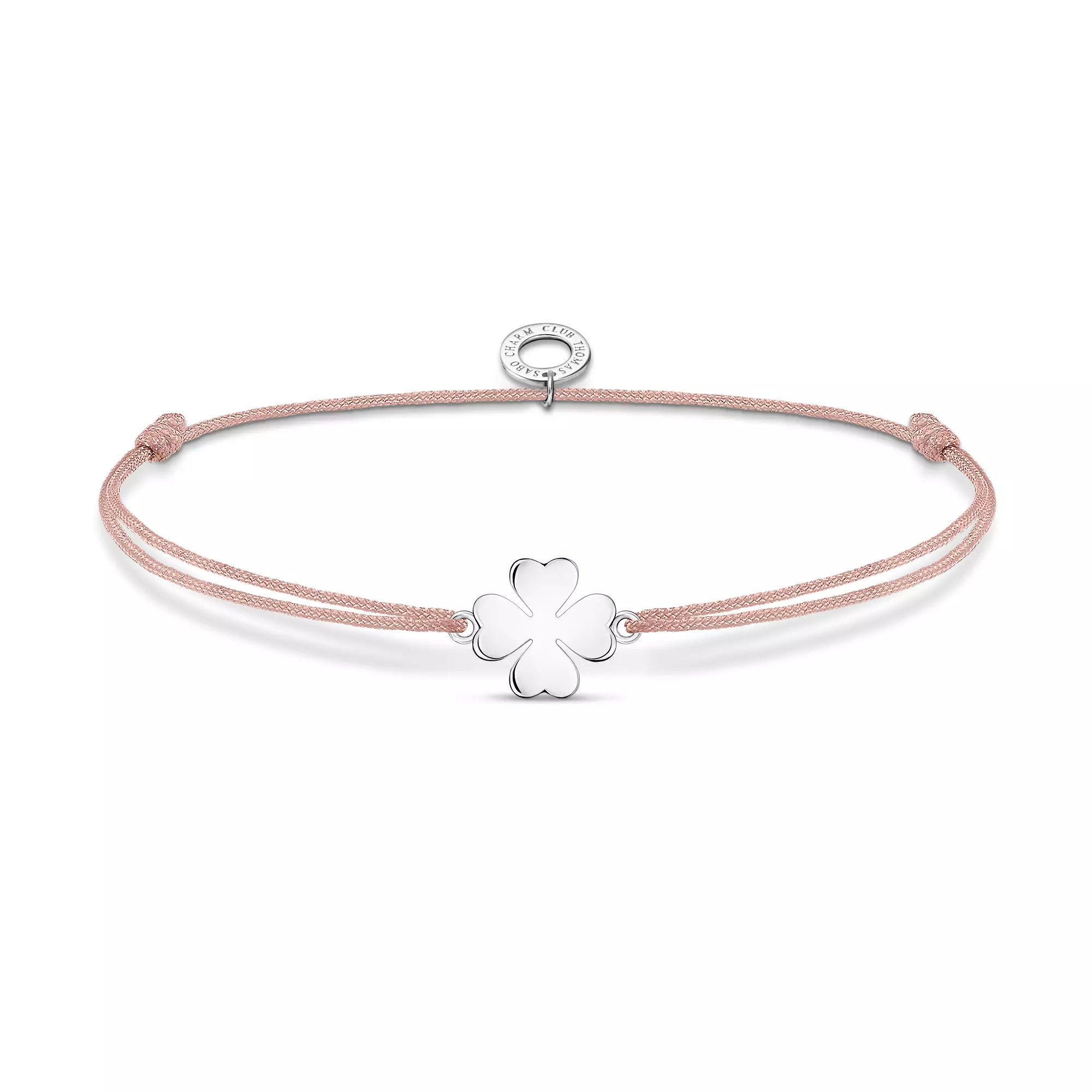 Thomas Sabo Armband - Sterling Silber + Nylon beige 14 - 20 cm