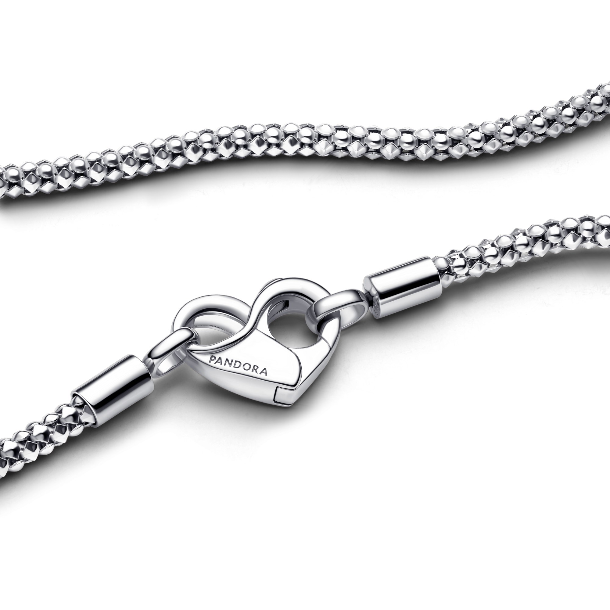 Pandora Kette - Kette - Herz-Karabiner Verschluß - Silber - 45 cm – Ansicht 4