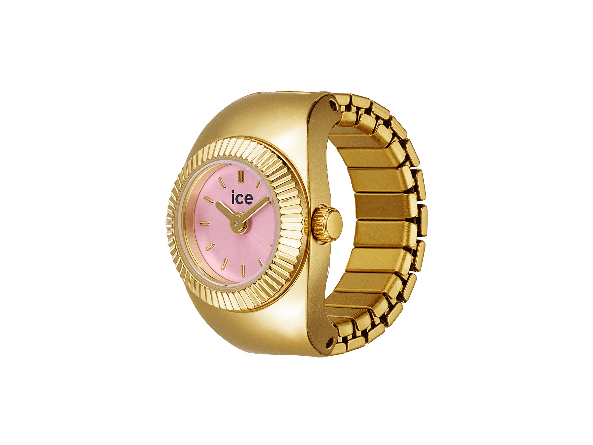 ICE Watch RINGUHR 025518 - Chouchou Gold - ca. Gr. 52-56 - Zifferblatt Rosa