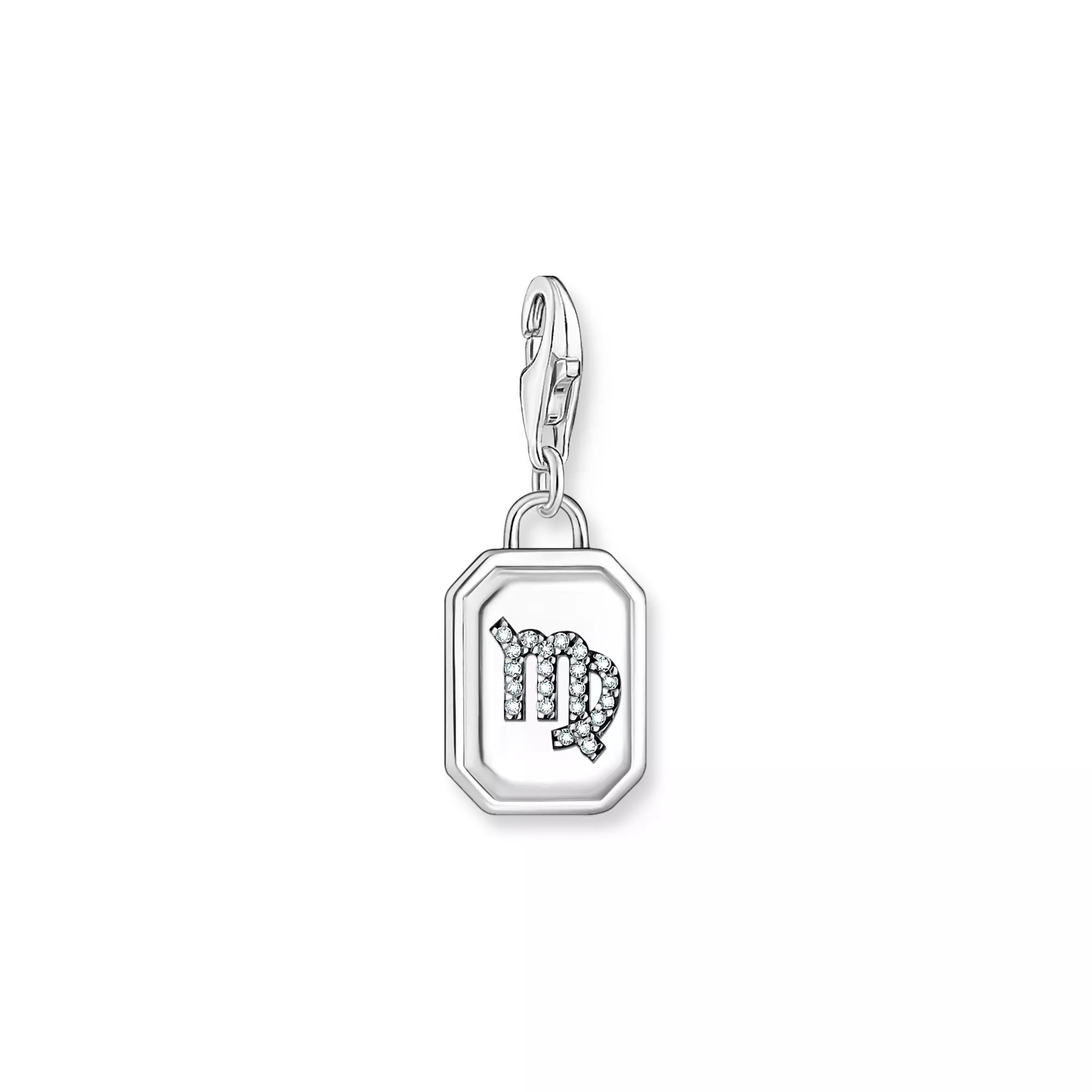 Thomas Sabo Charm-Anhänger - Sternzeichen Jungfrau - Silber gesch. & Zirkonia