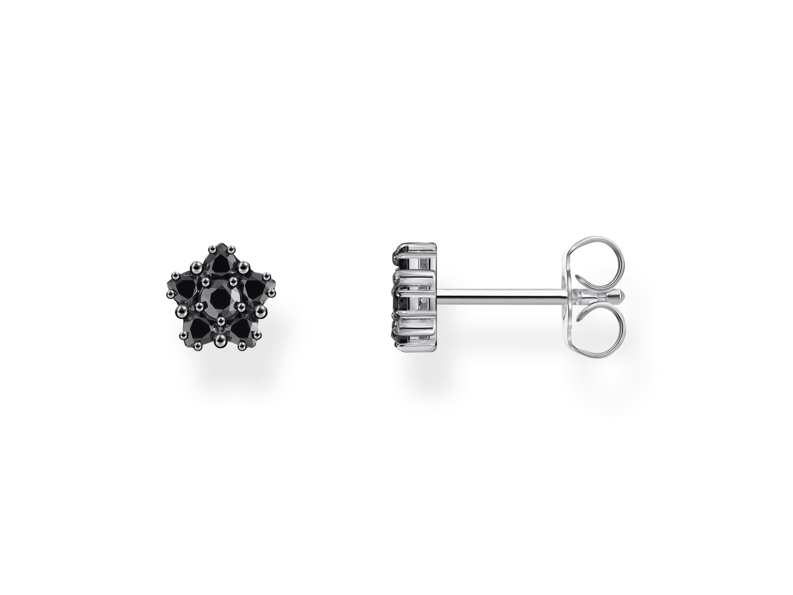 Thomas Sabo H2261-643-11 - Orecchini da donna in argento Sterling 925 annerito con zirconi, 13 x 9 mm, 13x9 mm, Argento sterling, Zirconia cubica 1 Thomas Sabo H2261-643-11 - Orecchini da donna in argento Sterling 925 annerito con zirconi, 13 x 9 mm, 13x9 mm, Argento sterling, Zirconia cubica 1