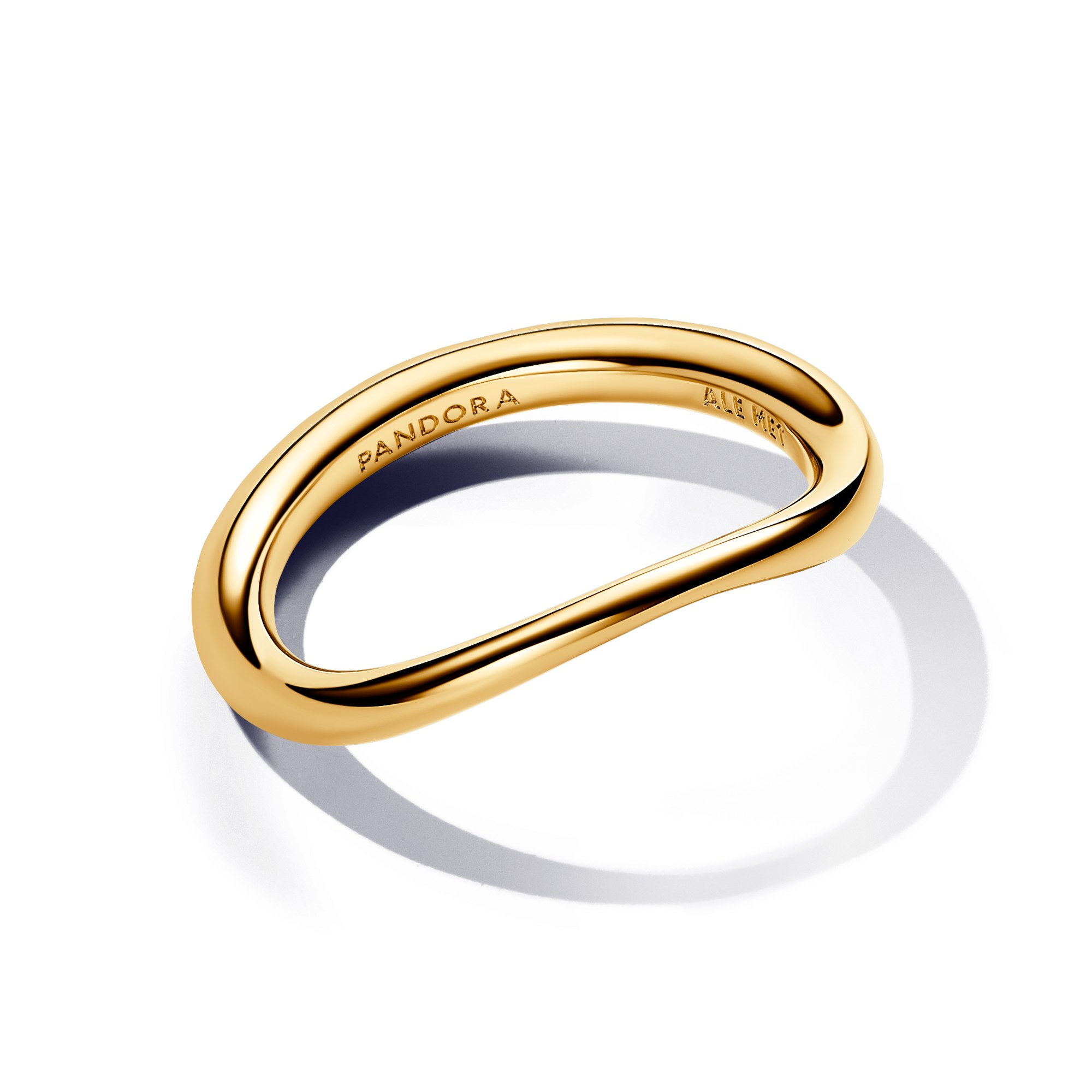 Pandora ESSENCE organisch geformter Bandring - Gelbgold verg. – Ansicht 3