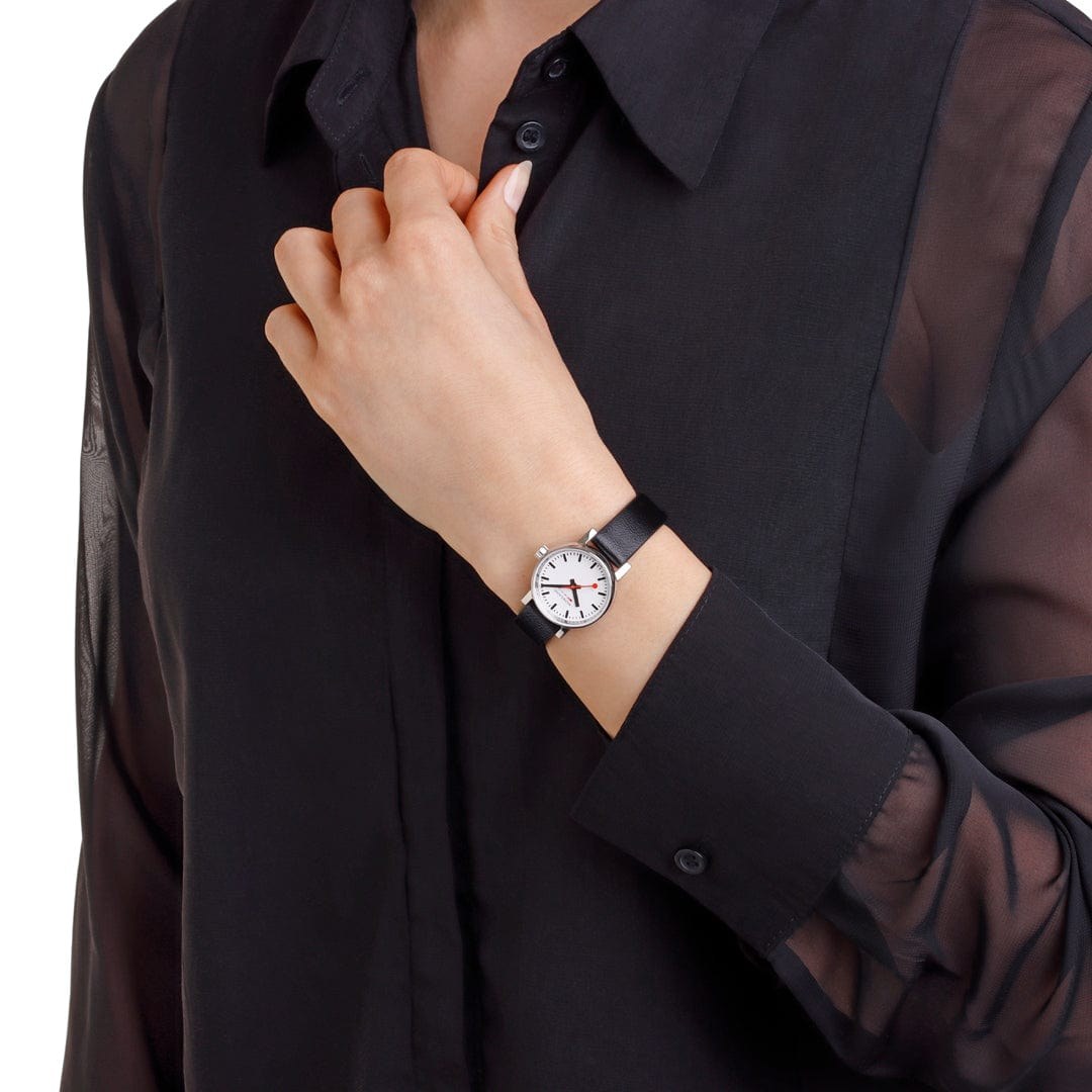 Mondaine Uhr MSE.26110.LBV evo2 - Edelstahl poliert - 26 mm – Ansicht 3