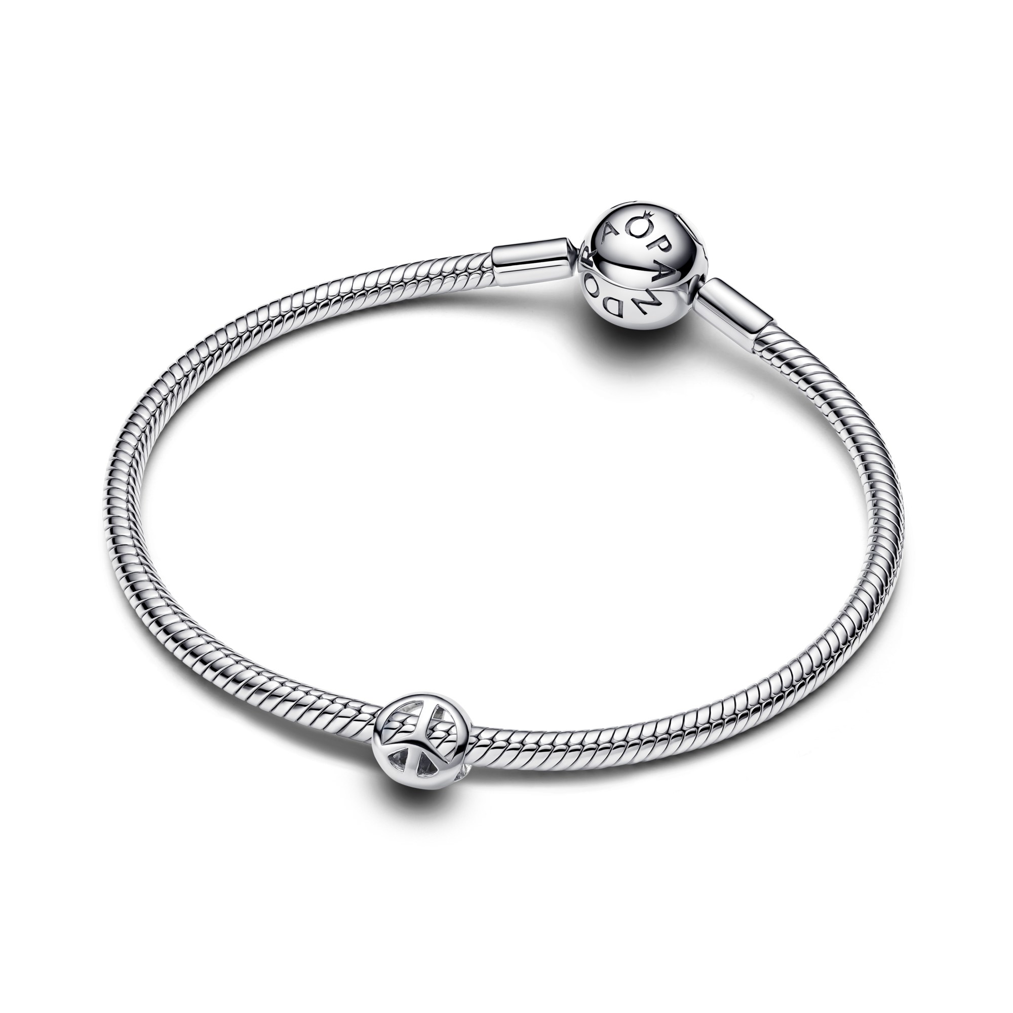 Pandora Peace - Friedens Symbol Mini - Charm - Silber – Ansicht 2