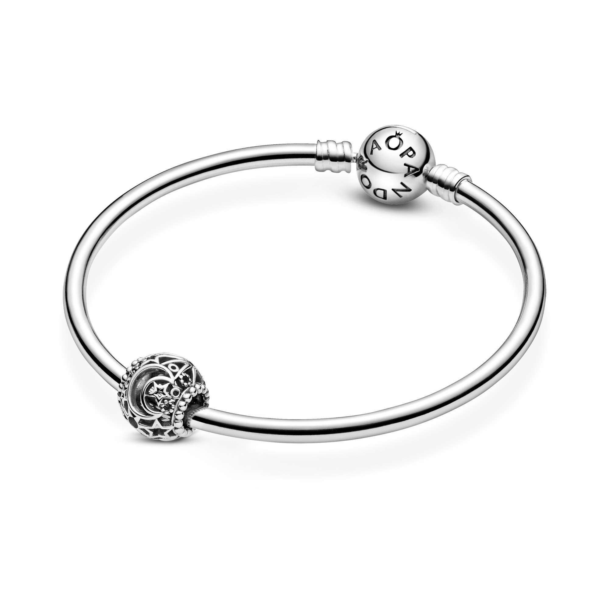 Pandora Passions - Charm - Durchbrochene Sonne - Sterne & Mond - Silber – Ansicht 5