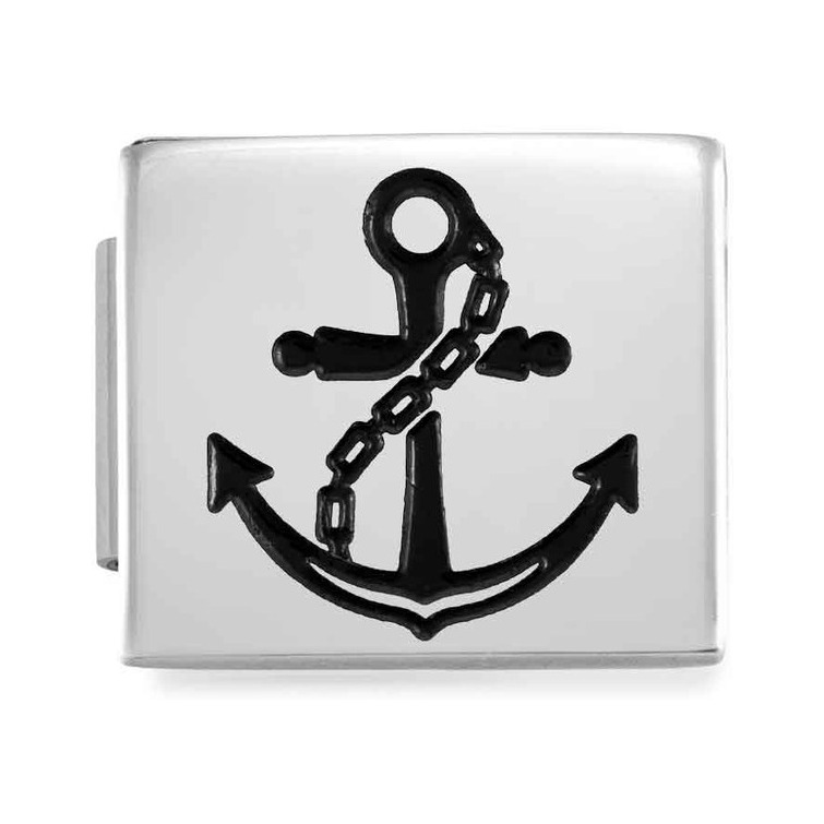 Nomination Composable Glam Charm Anker - Edelstahl, Emaille