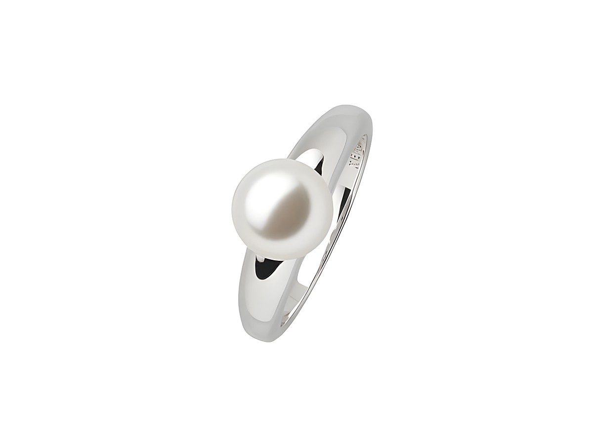 XENOX Sterling Silber Ring XS5220/54 mit einer eleganten Perlenausschnitt, ideal für stilvolle Akzente, Größe 54, Hersteller XENOX.