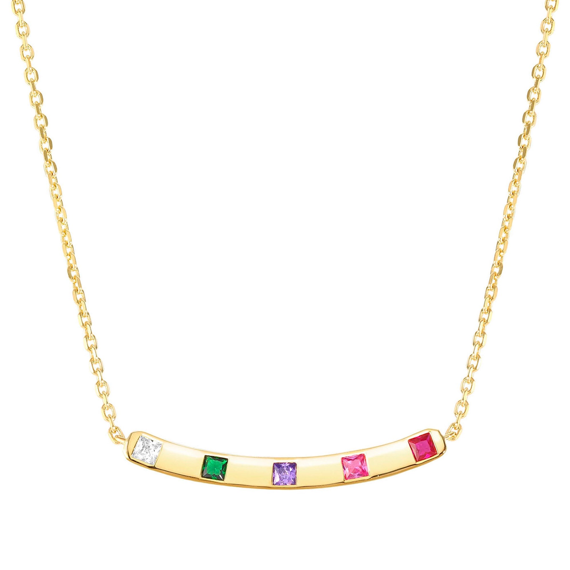 Nomination Carismatica Collier - Gelbgold vergoldet - Zirkonia Bunt - 38 - 44 cm