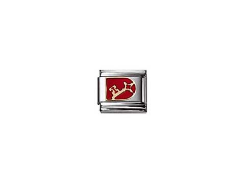 Der Schlüssel Bremen ist ein Emaillierter Charm von Nomination. Er zeigt ein rotes Feld mit einem symbolischen Abbild und ist aus hochwertigem Material gefertigt.