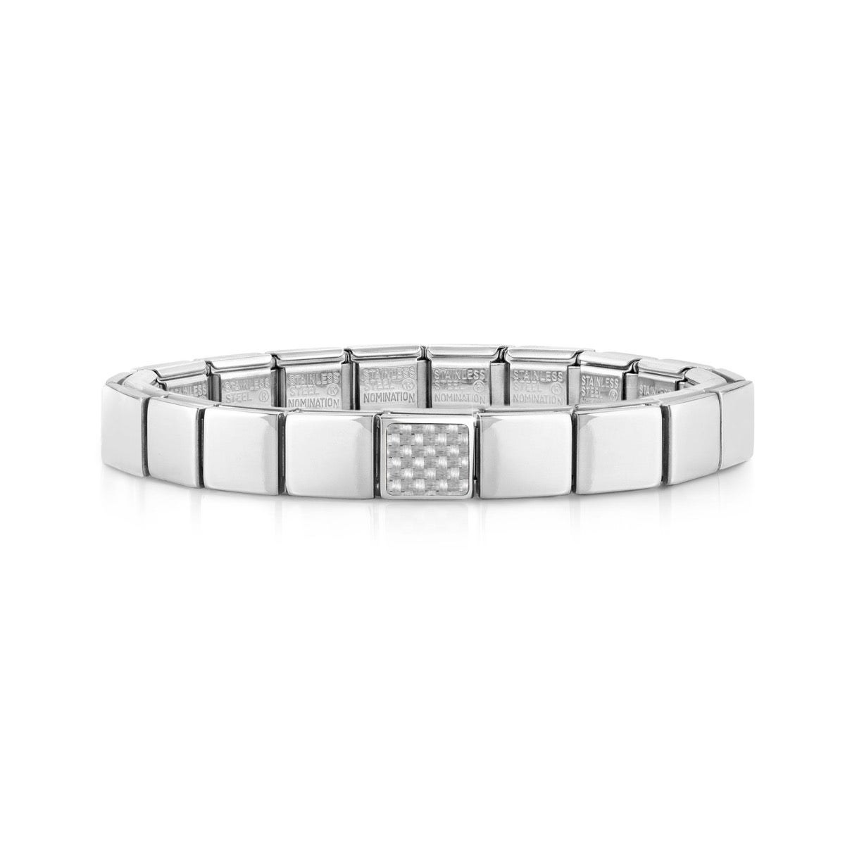 Nomination GLAM Armband - Edelstahl - Kohlenstoff + Schwarz