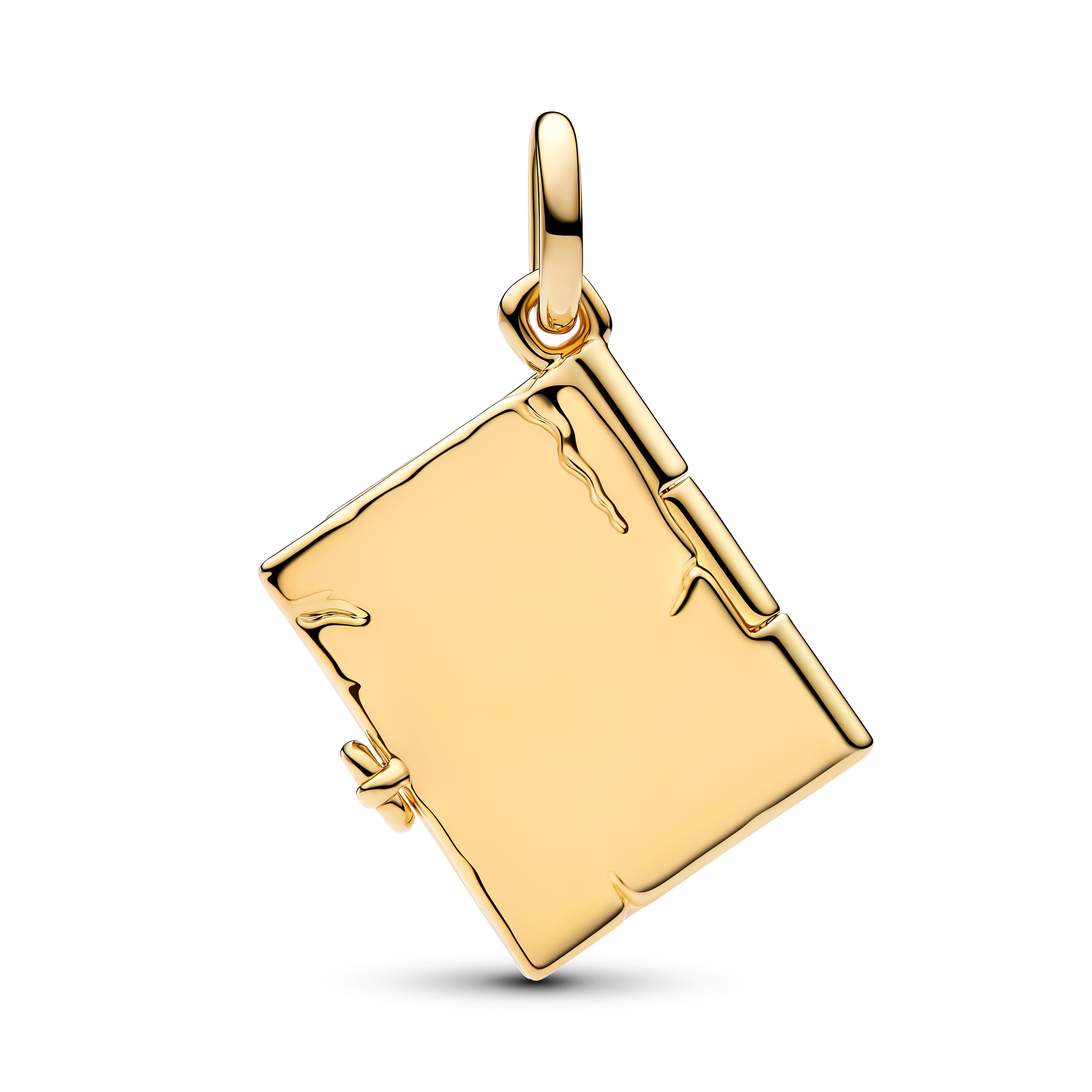 Pandora Moments - Hänge-Charm magisches Buch - Gelbgold Vergoldung – Ansicht 2