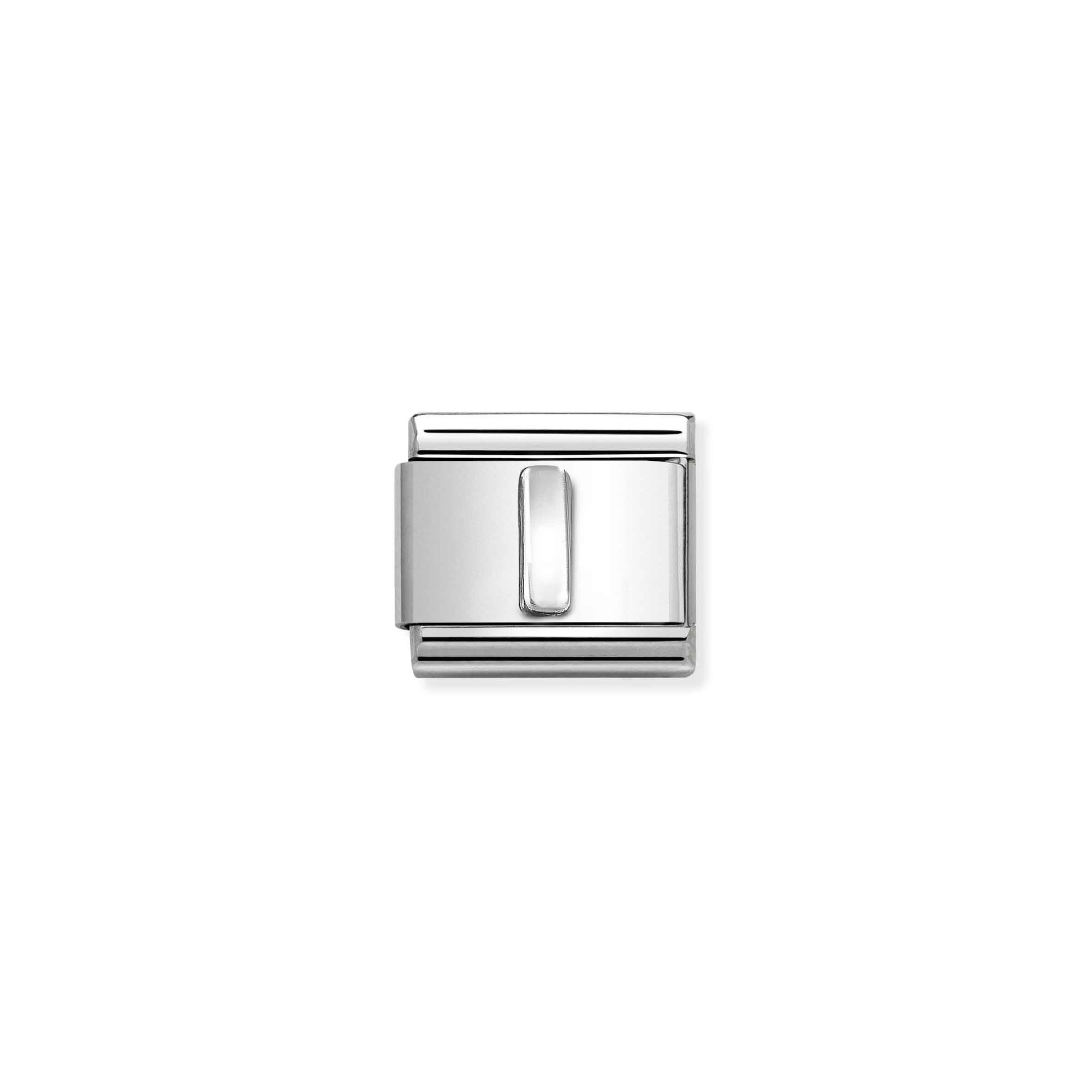Nomination Composable Classic Charm Buchstabe I - Edelstahl, Sterling Silber oxidiert