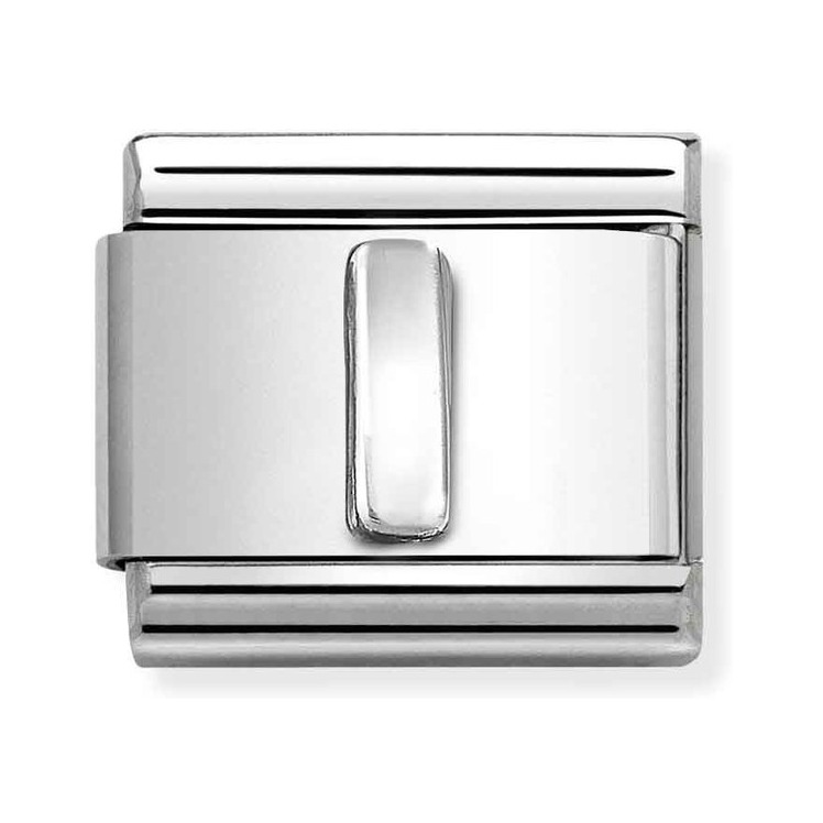 Nomination Composable Classic Charm Buchstabe I - Edelstahl, Sterling Silber oxidiert