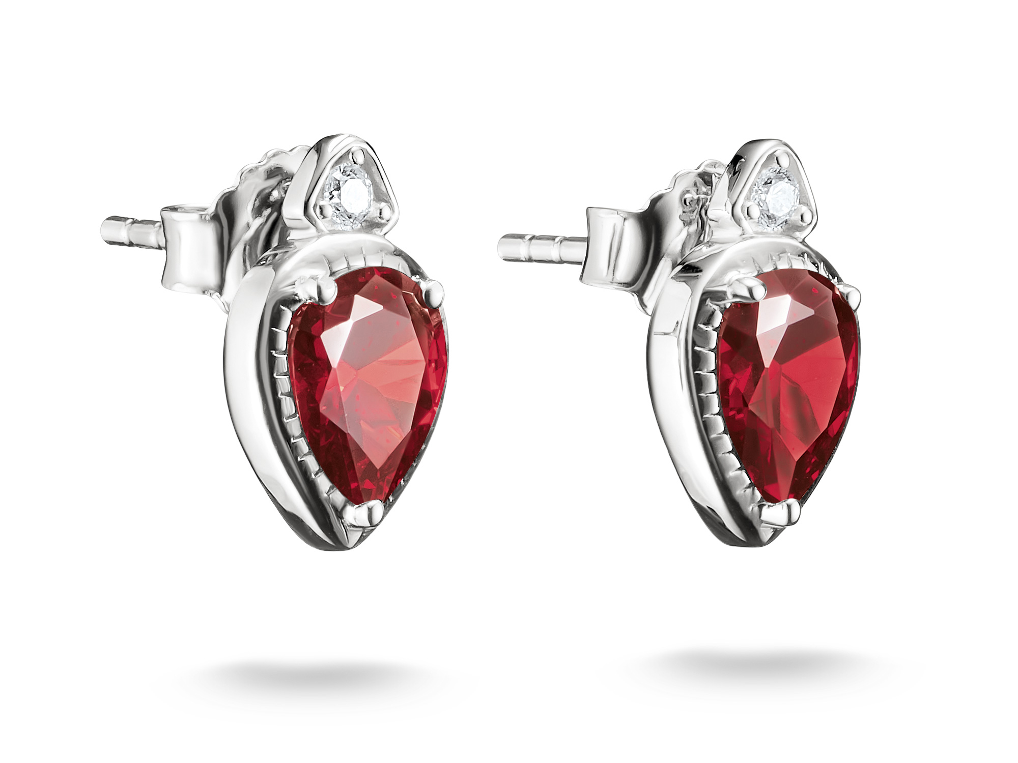 Thomas Sabo H2333-051-10 ELYNDRA Ohrstecker - Sterling Silber & Zirkonia - Rot