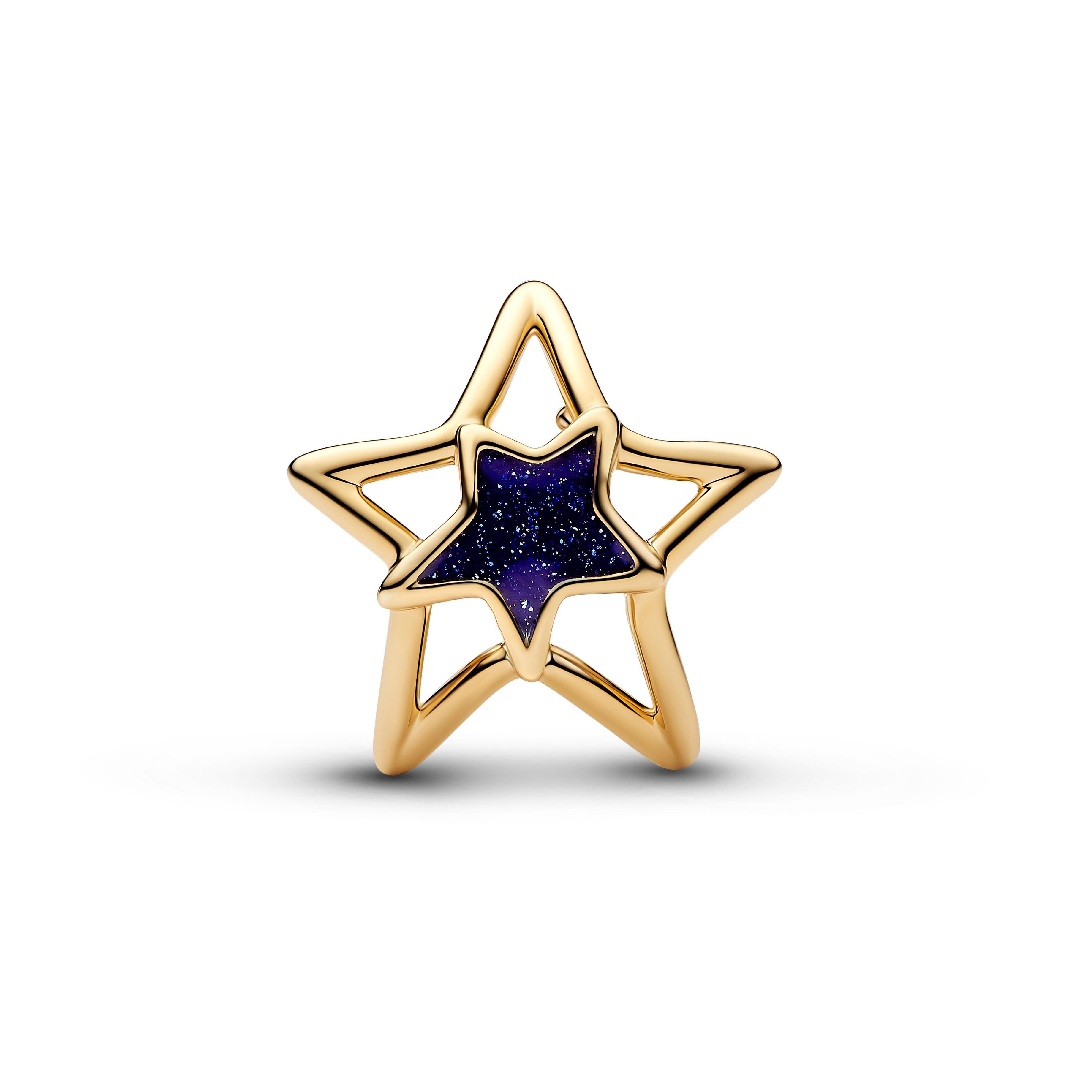Pandora Moments - Charm Stern - Gelbgold Vergoldung - durchbrochen – Ansicht 2