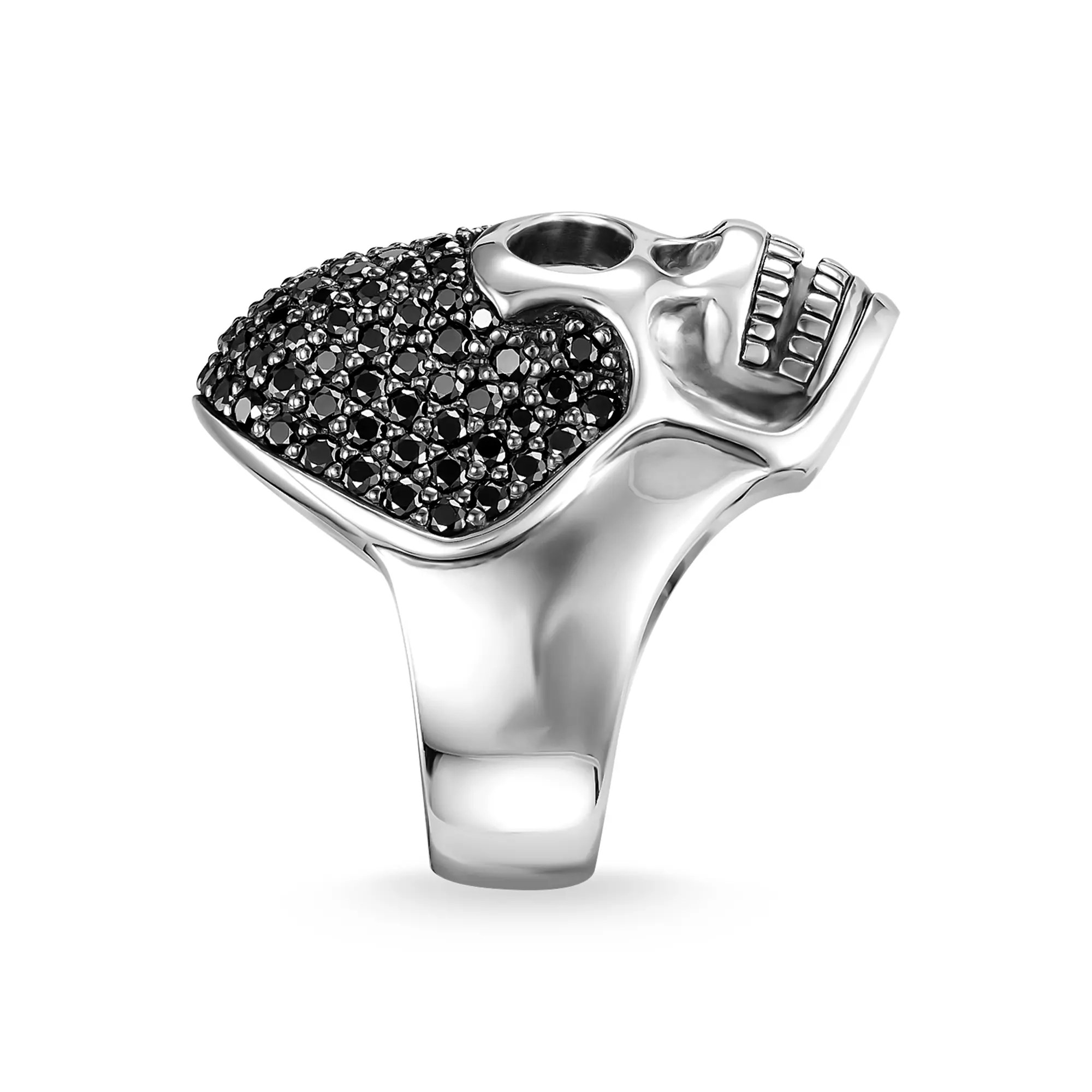 Thomas Sabo Ring Totenkopf Pavé – Silber – Zirkonia – Ansicht 2