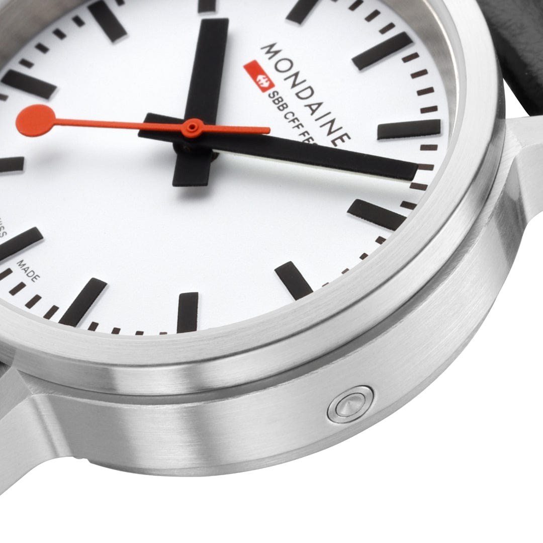 Mondaine Uhr stop2go - Edelstahl - 34 mm – Ansicht 3