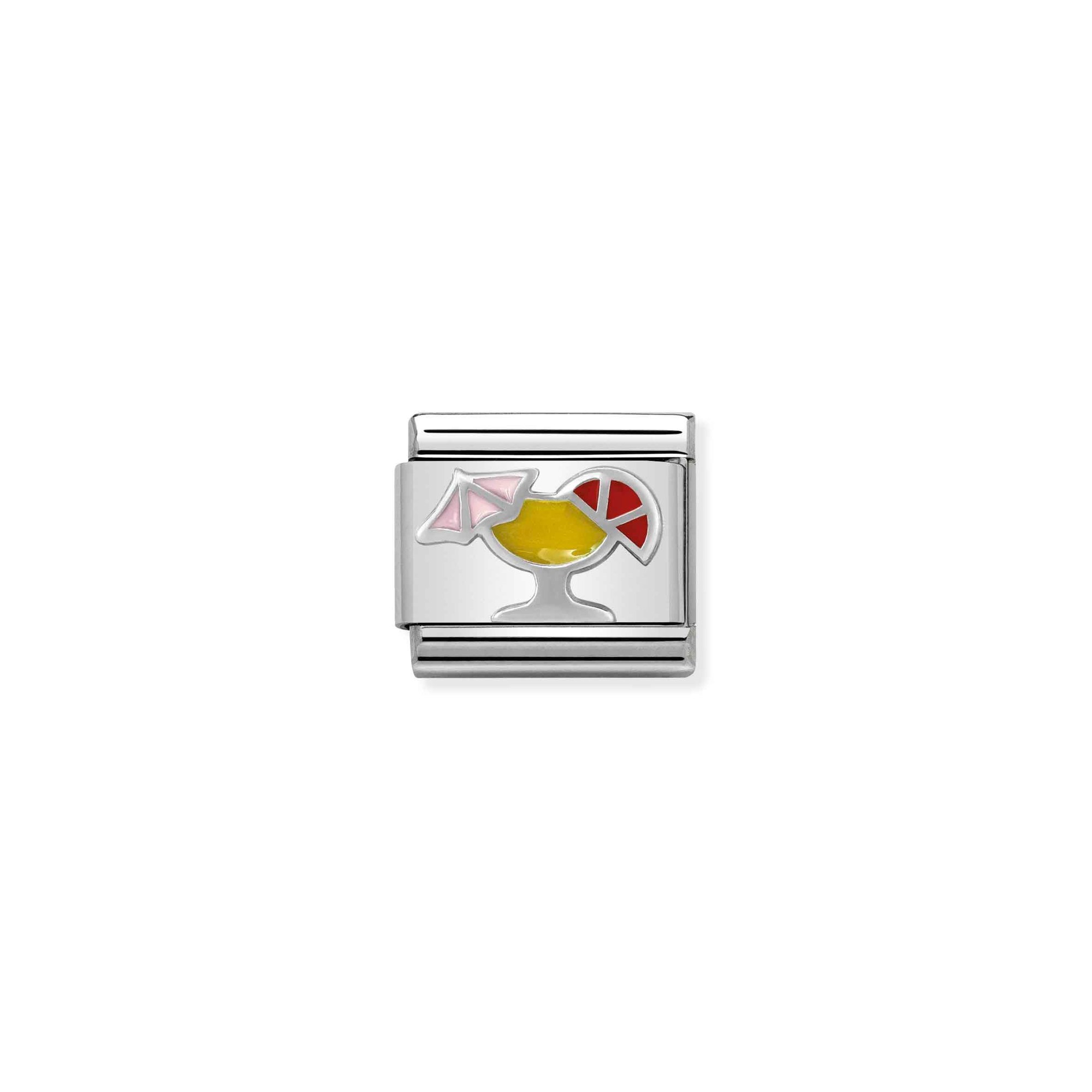 Nomination Composable Classic Charm Cocktail - Edelstahl, Sterling Silber, Emaille
