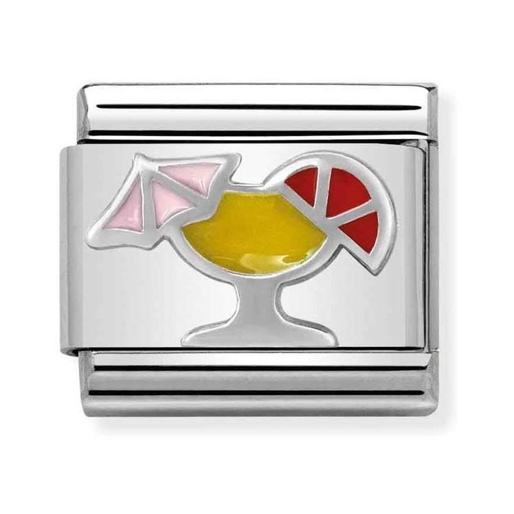 Nomination Composable Classic Charm Cocktail - Edelstahl, Sterling Silber, Emaille