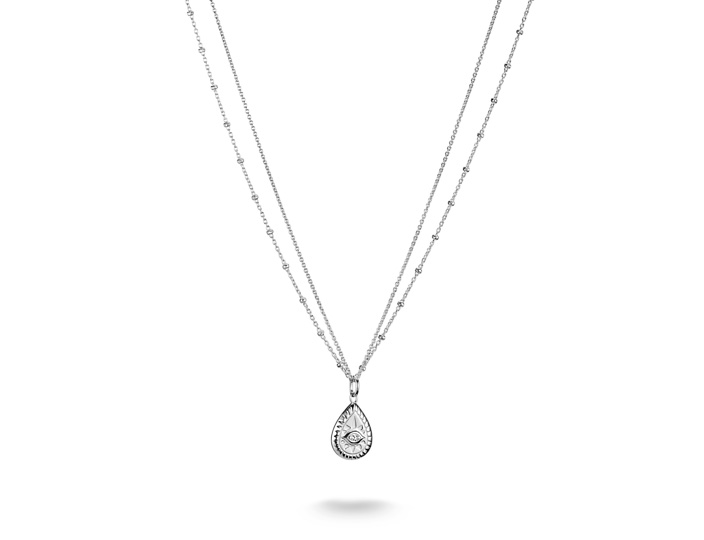 Thomas Sabo KE2333-051-14-L45V ELYNDRA Kette 40 - 45 cm - Sterling Silber & Zirkonia - Weiß