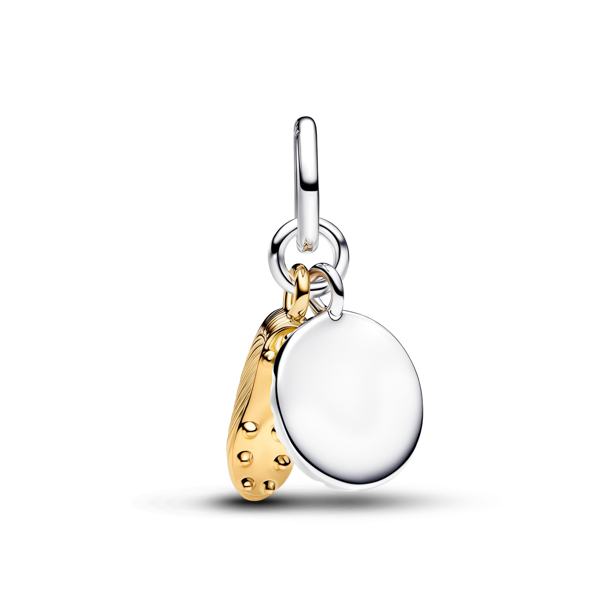 Pandora Fußballschuh Doppel-Dangle-Charm - Gelbgold Vergoldung – Ansicht 3