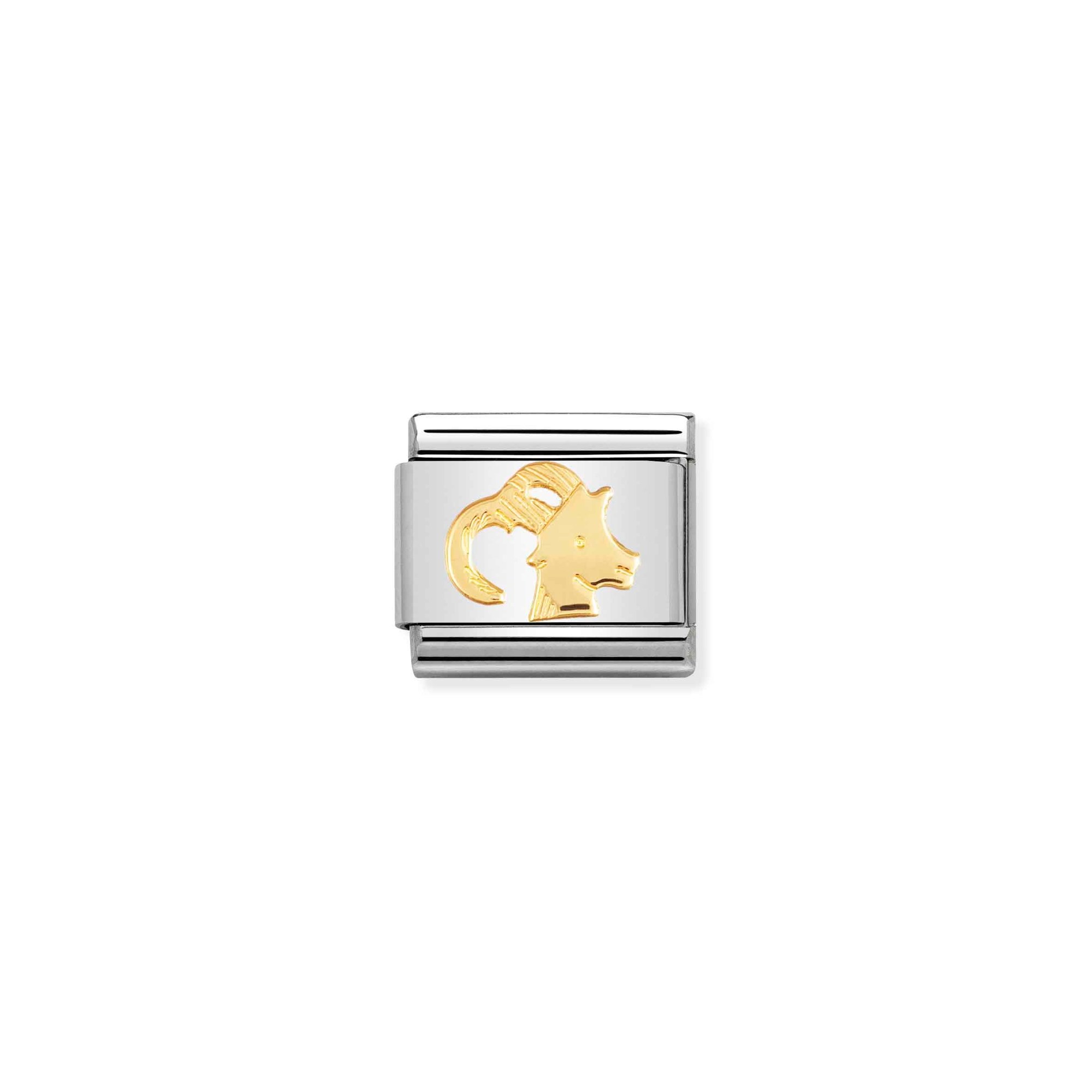 Nomination Composable Classic Charm Sternzeichen Steinbock - Edelstahl, Gelbgold
