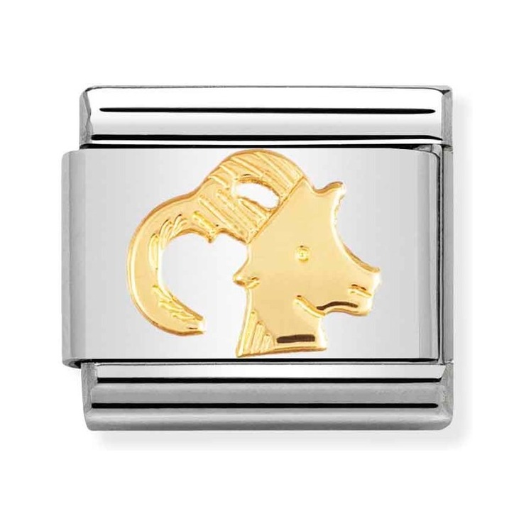 Nomination Composable Classic Charm Sternzeichen Steinbock - Edelstahl, Gelbgold