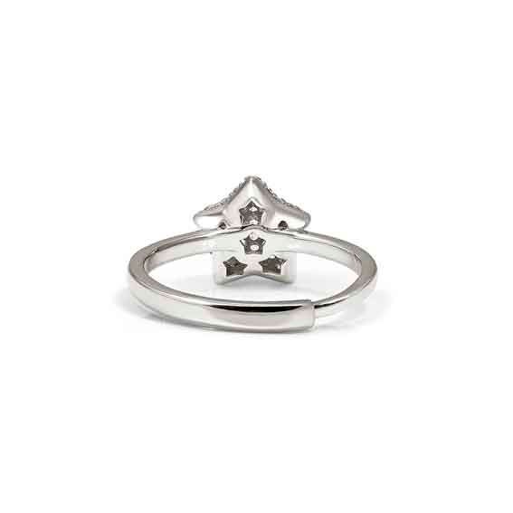 Nomination LIFEPOETRY Ring aus Sterling Silber & Zirkonia in Pavé-Fassung - Stern - rhodiniert – Ansicht 4