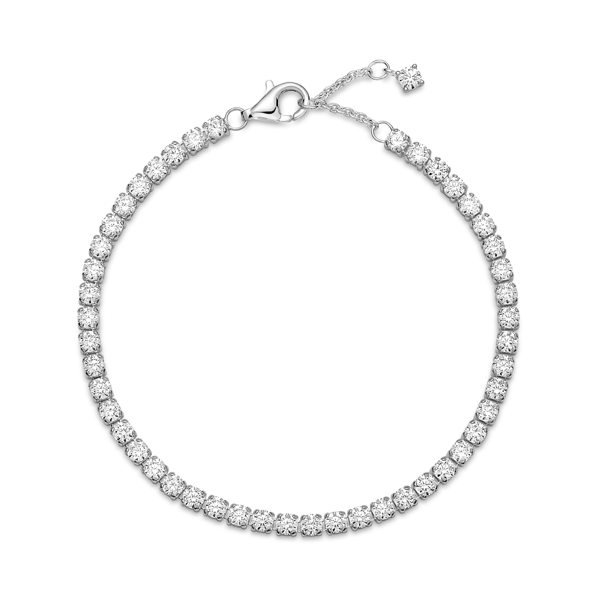 Pandora Funkelndes Tennisarmband - Sterling Silber Zirkonia – Ansicht 2