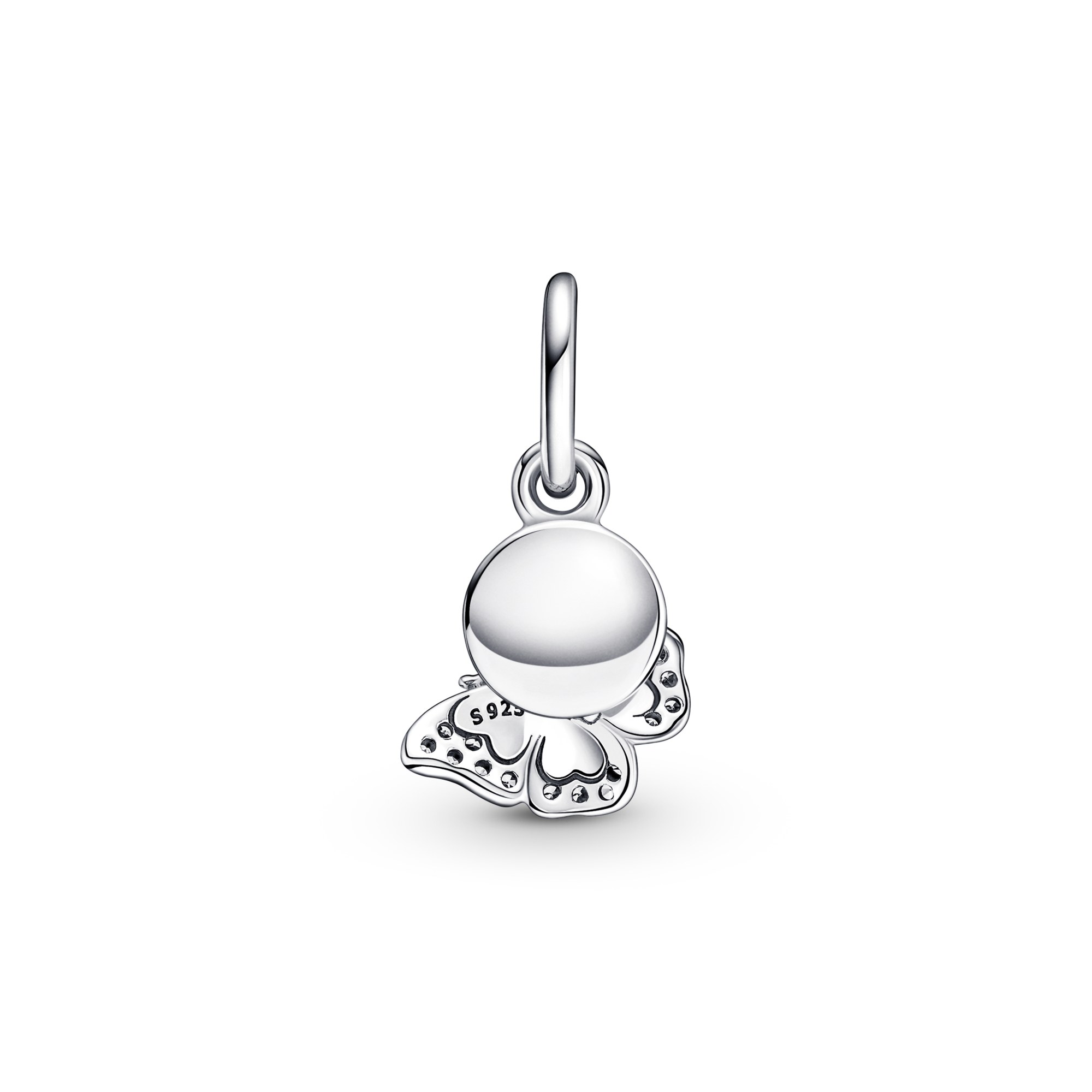 Pandora Blauer Schmetterling & Zitat charm - Silber - Emaille Zirkonia - Blau – Ansicht 5