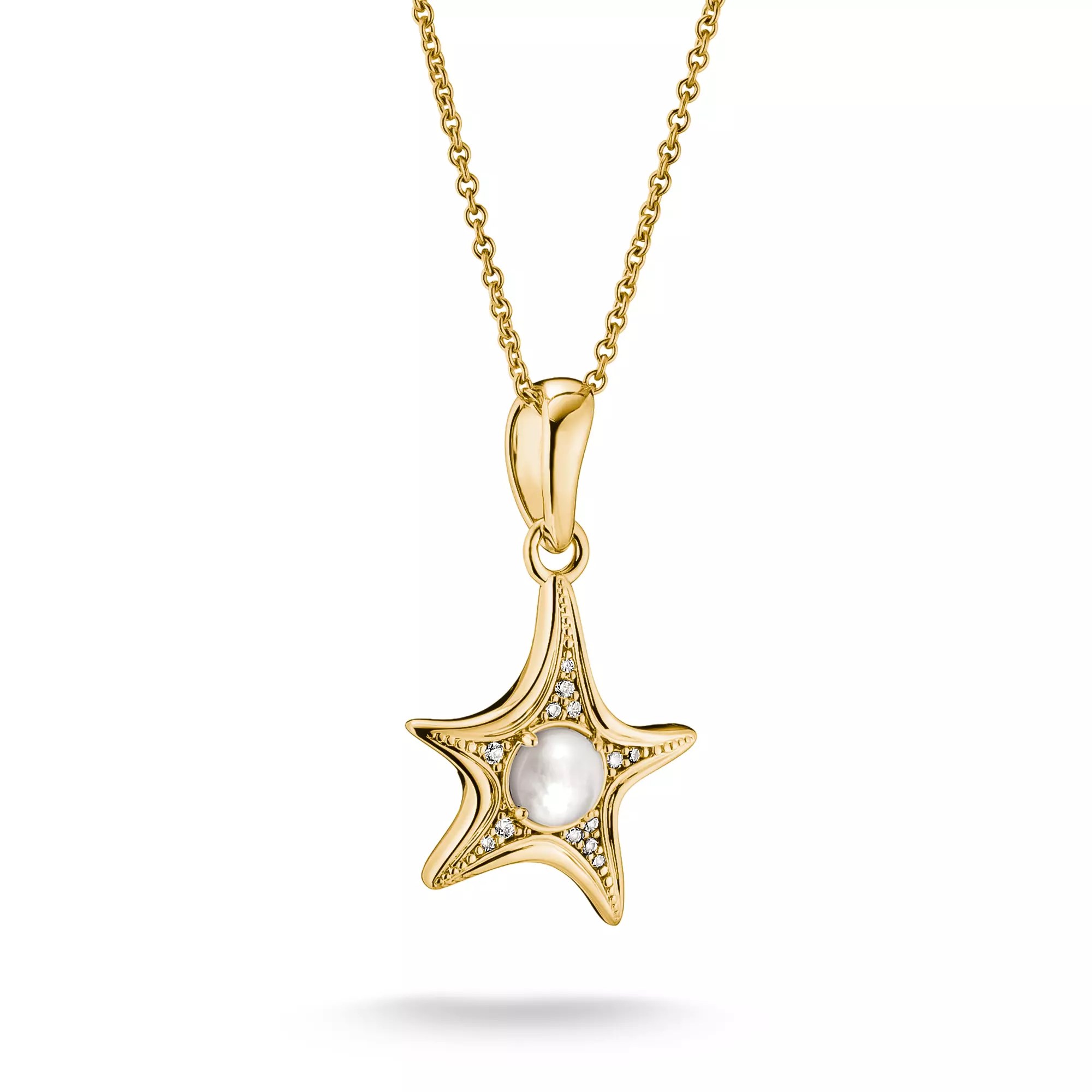 Thomas Sabo Deep Sea - Halskette - 55 cm - 18K Gelbgold-Vergoldung