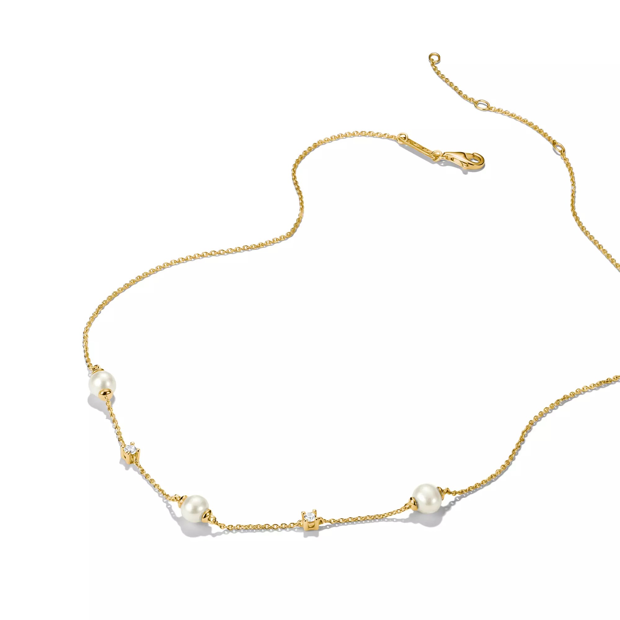 Thomas Sabo Classic Pearls - Halskette - 45 cm - 18K Gelbgold-Vergoldung – Ansicht 2