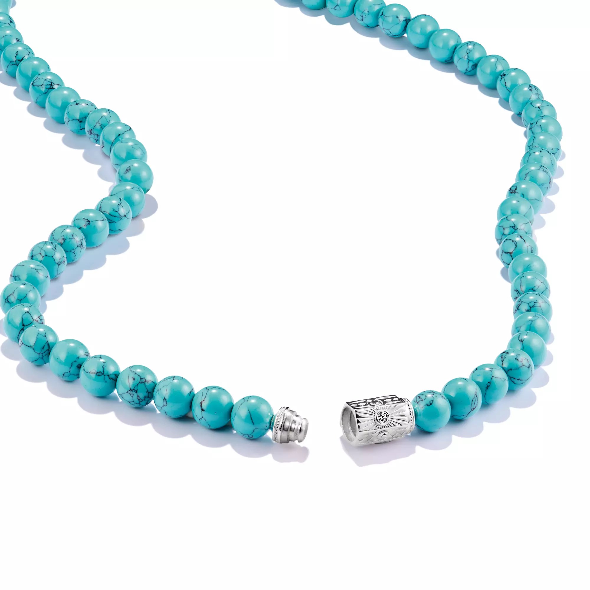 Thomas Sabo ELYNDRA Kette 55 cm - Sterling Silber & imit. Türkis & Zirkonia - Türkis – Ansicht 4