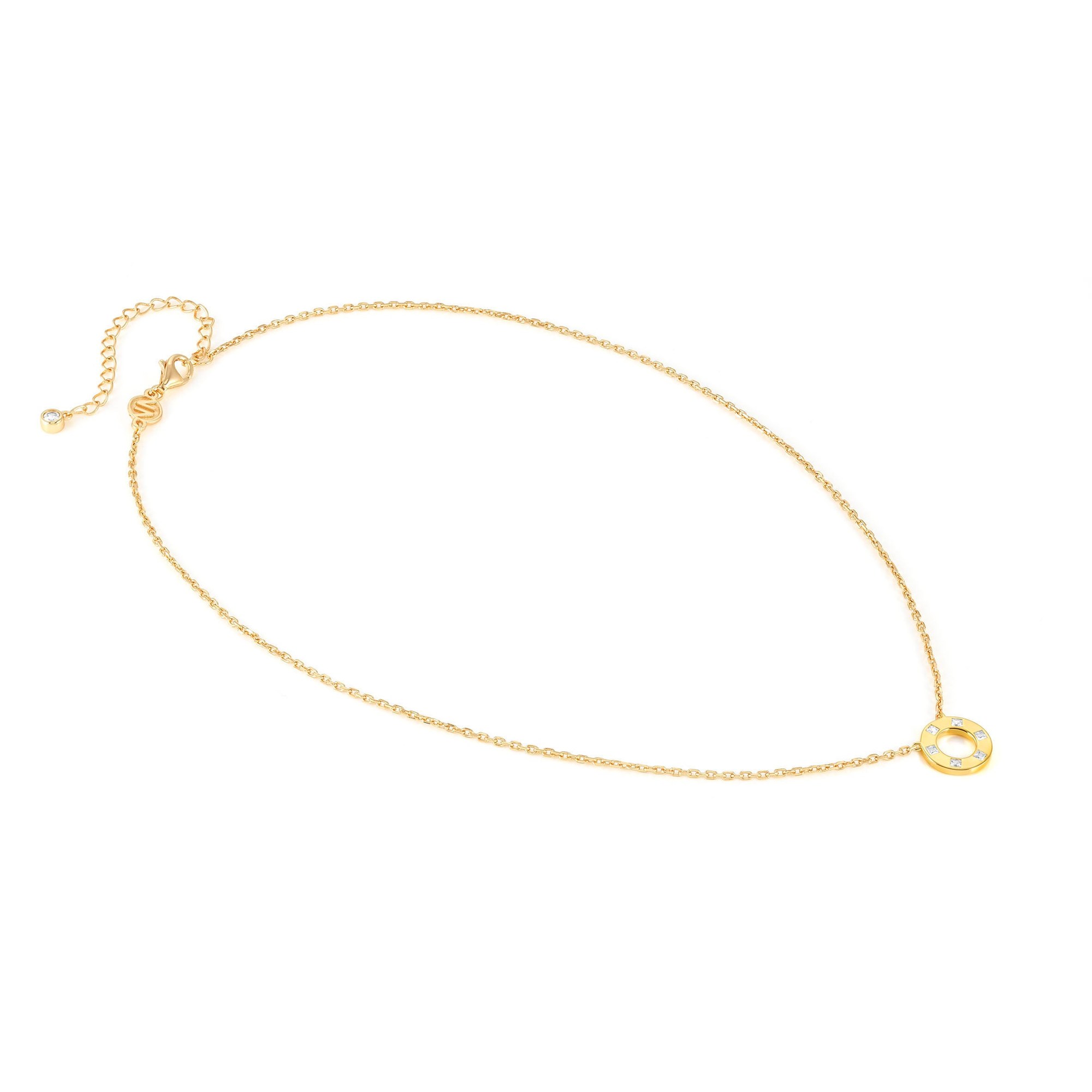 Nomination Carismatica KREIS Collier - Gelbgold vergoldet - Zirkonia Weiß - 38 - 44 cm – Ansicht 4