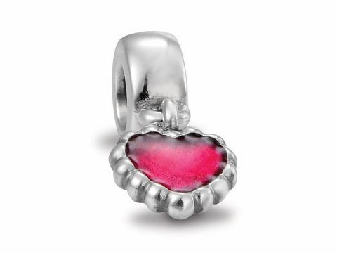 PANDORA 790471EN07 Herz  Anhänger - Emaille ROT - Moments
