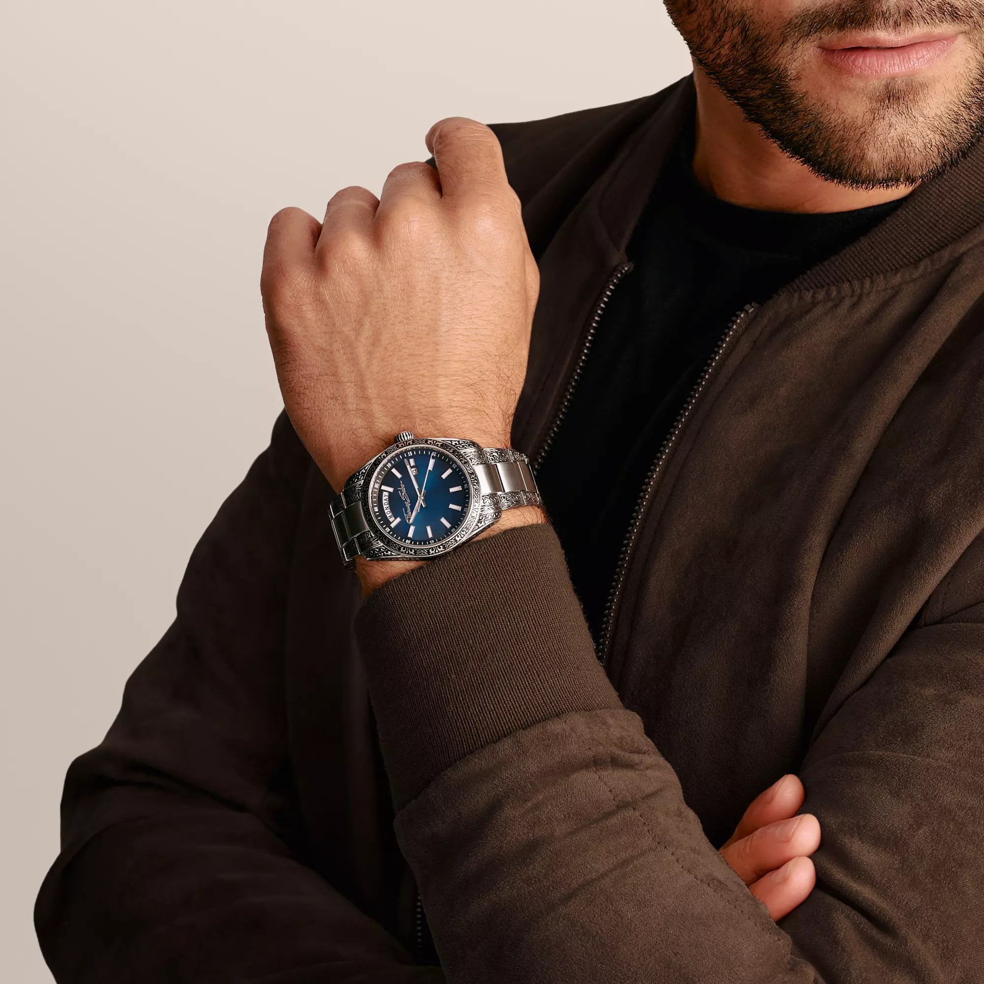 Thomas Sabo Uhr - Rebel at Heart Revive - Ziffernblatt blau – Ansicht 4