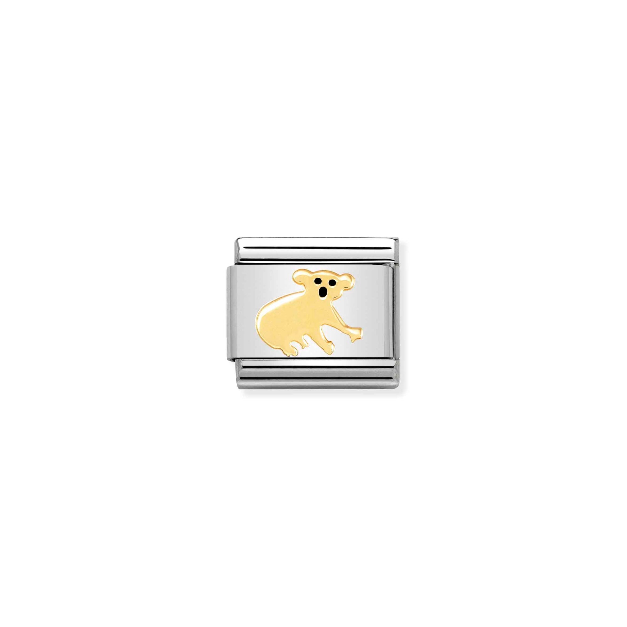 Nomination Composable Classic Charm Koala - Edelstahl, Gelbgold, Emaille